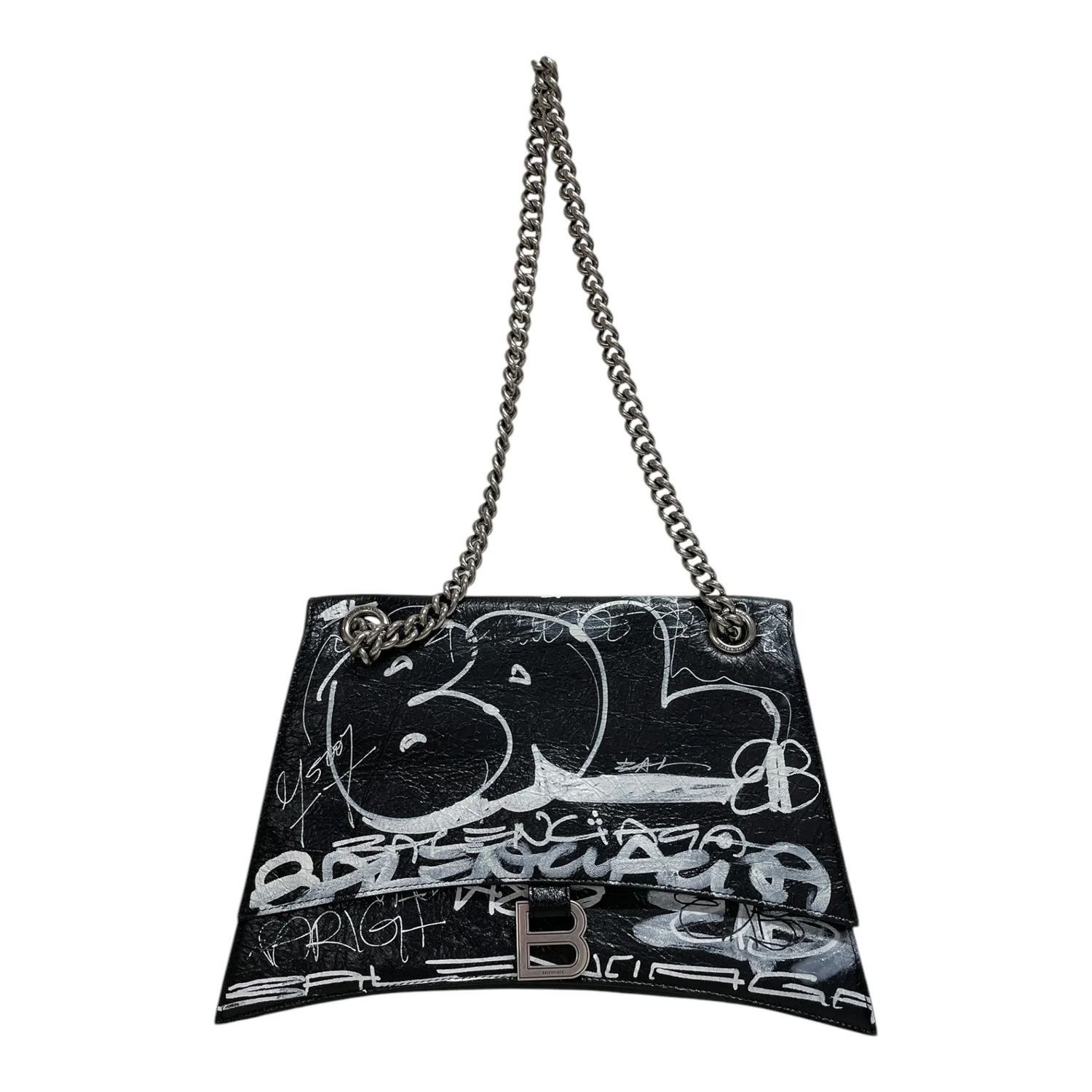 Balenciaga crush medium chain bag graffiti Size ONE SIZE - 1 Thumbnail
