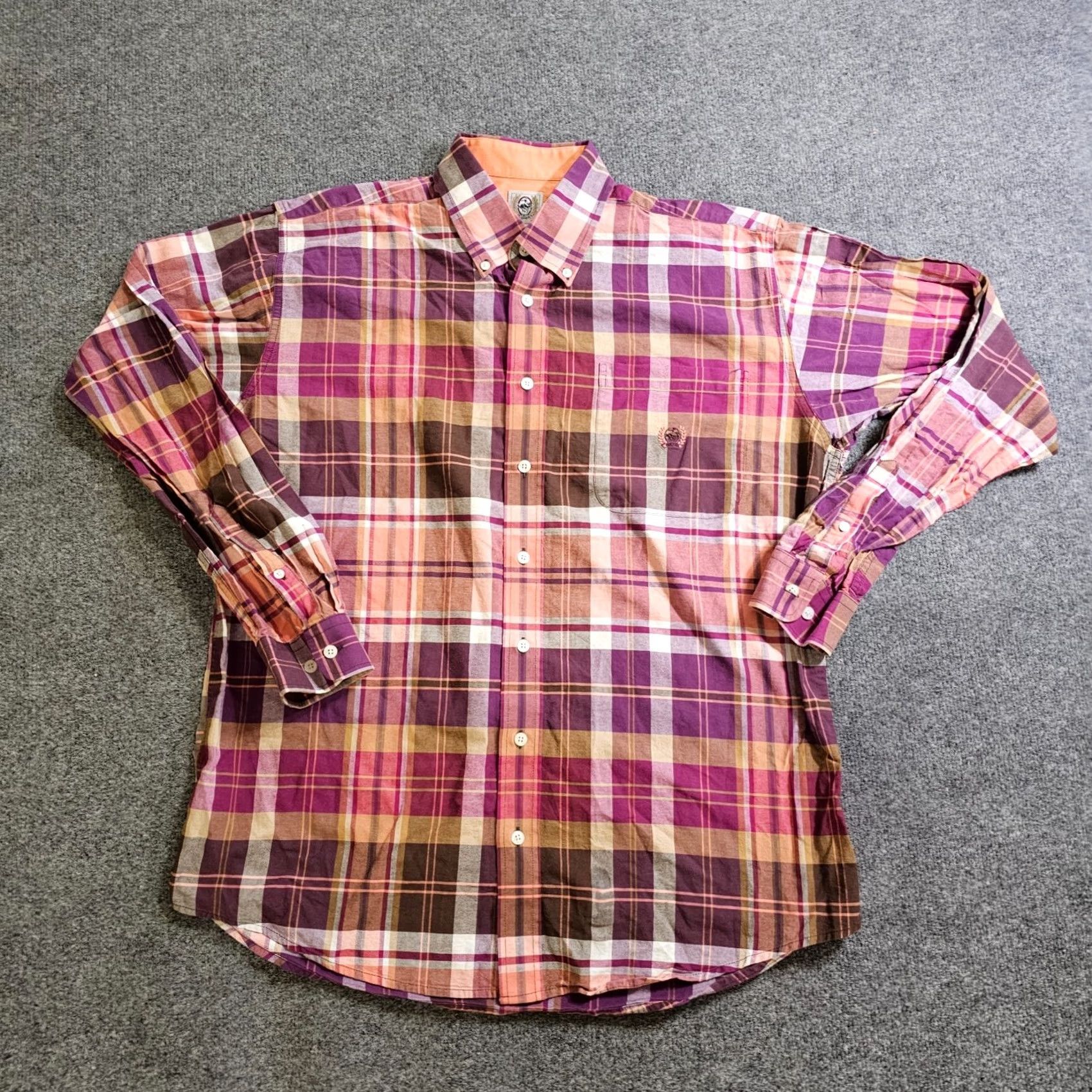Pinko Cinch Shirt Mens Size Medium Pink Purple Plaid Button Long Sleeve Casual Western Size US M / EU 48-50 / 2 - 2 Thumbnail