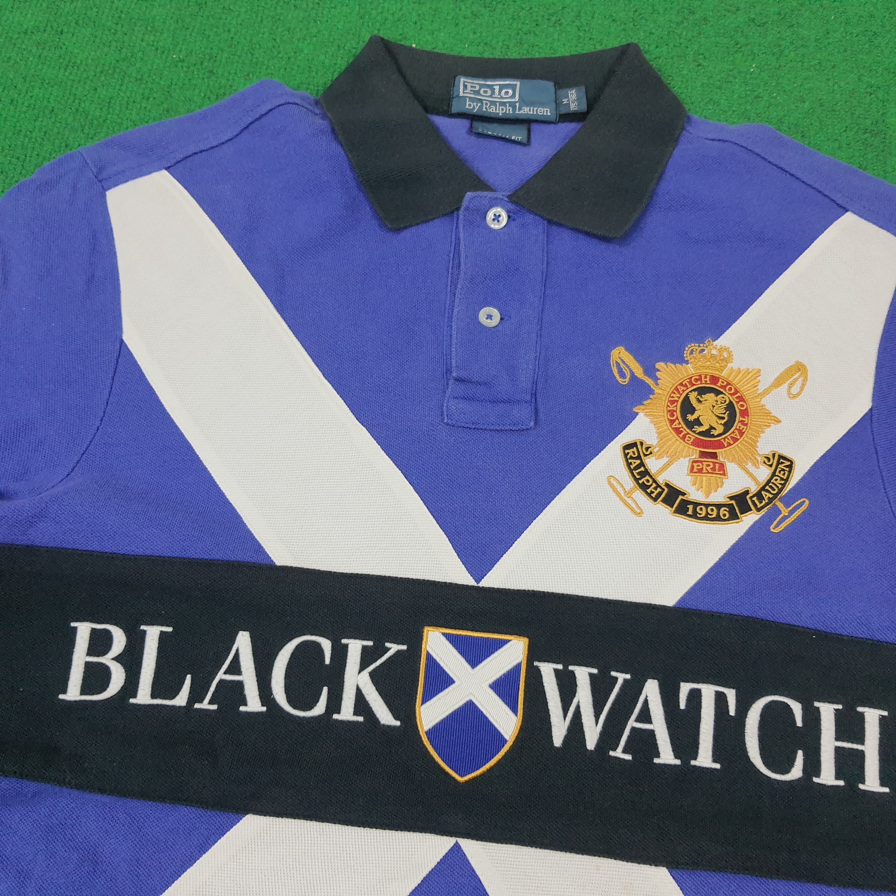 Polo Ralph Lauren × Vintage Vintage Polo by Ralph Lauren Black Watch Polo Shirt C219N13 Size US M / EU 48-50 / 2 - 2 Thumbnail