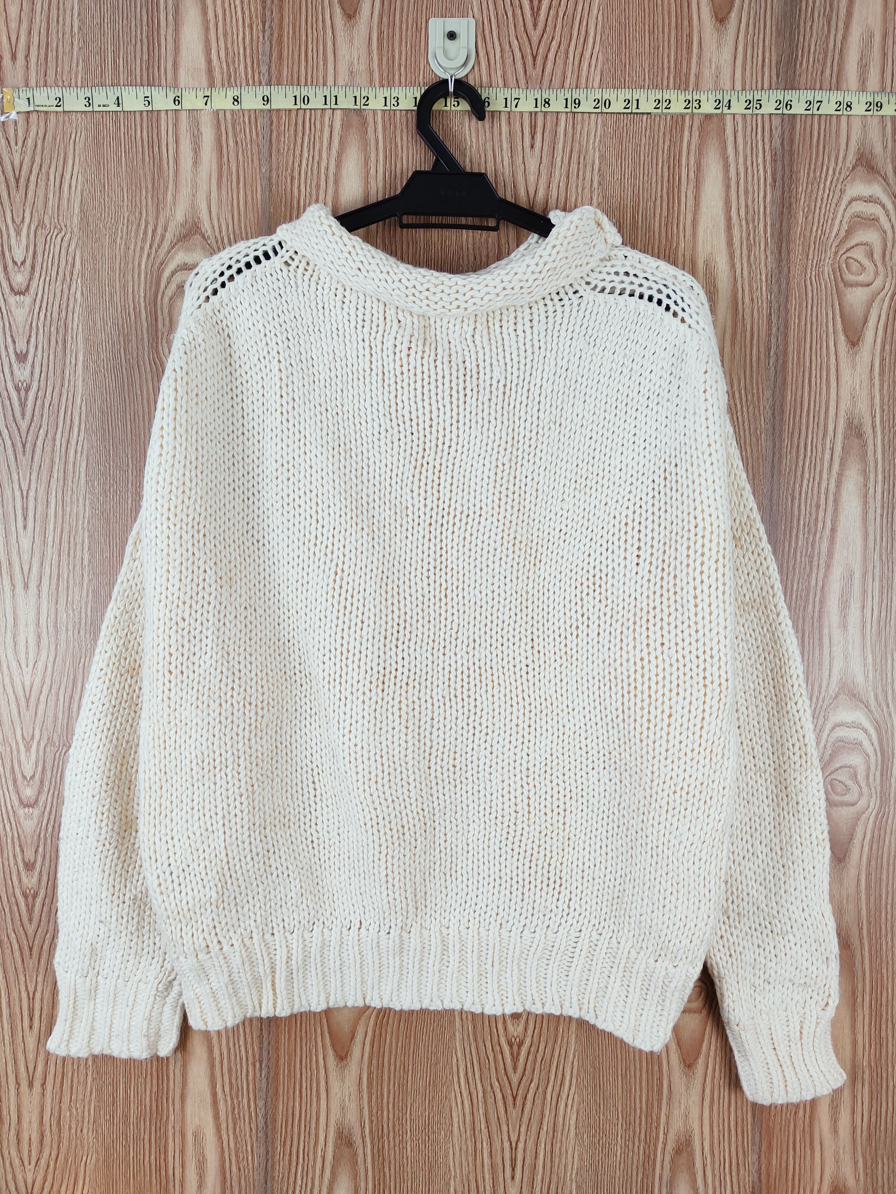 Vintage Bad-Stevie Beige Knitwear Sweatshirts #W485 Size US M / EU 48-50 / 2 - 8 Thumbnail