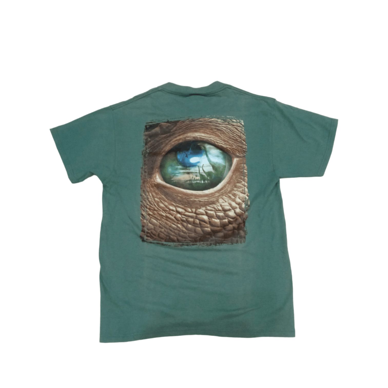 image of Movie x Vintage Disney Dinosaur 2000 T-Shirt in Green, Men's (Size Medium)