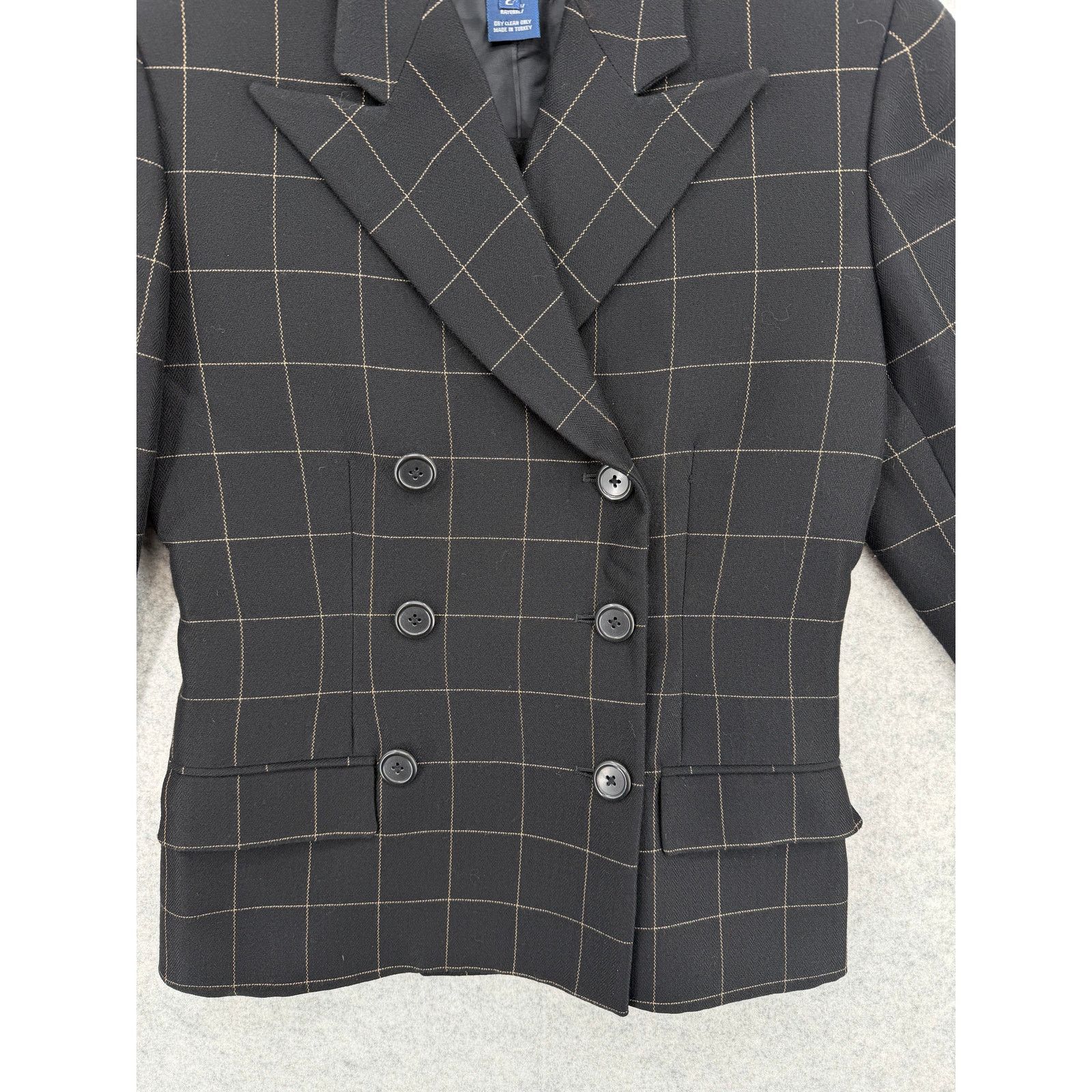 Ralph Lauren Y2K Ralph by Ralph Lauren Windowpane Double-Breasted Blazer Size XS / US 0-2 / IT 36-38 - 3 Thumbnail