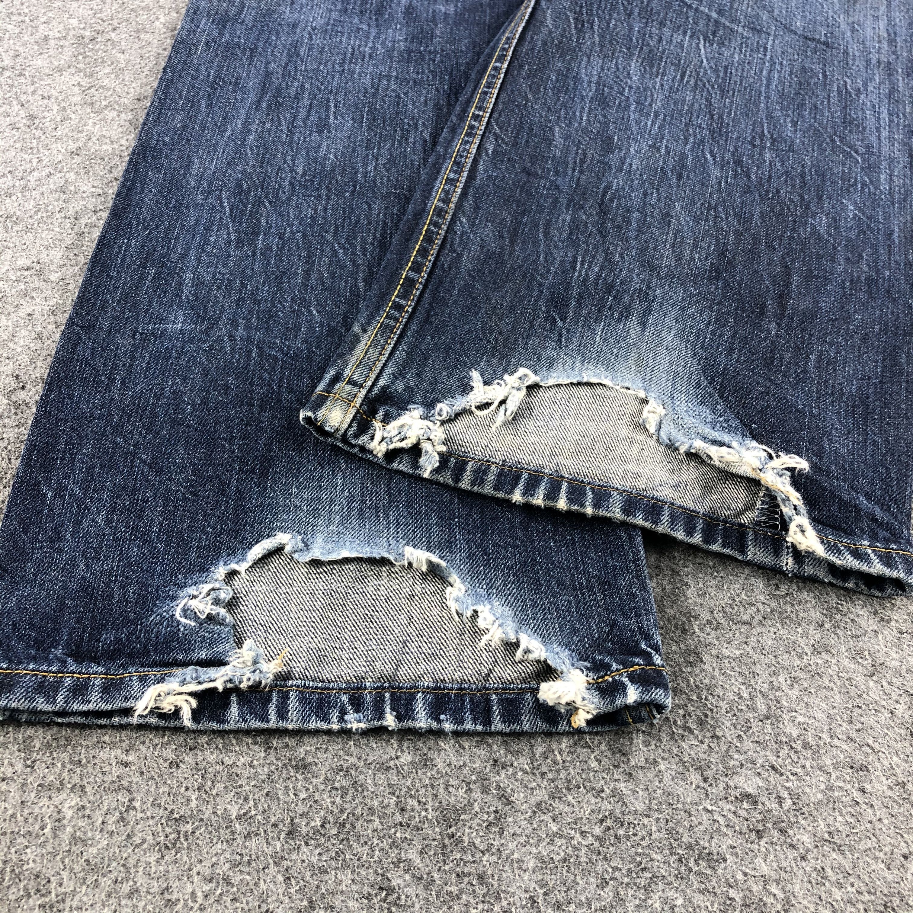 Levi's Vintage Distress Levis 501 Denim Jeans-JM957 Size US 35 - 5 Thumbnail
