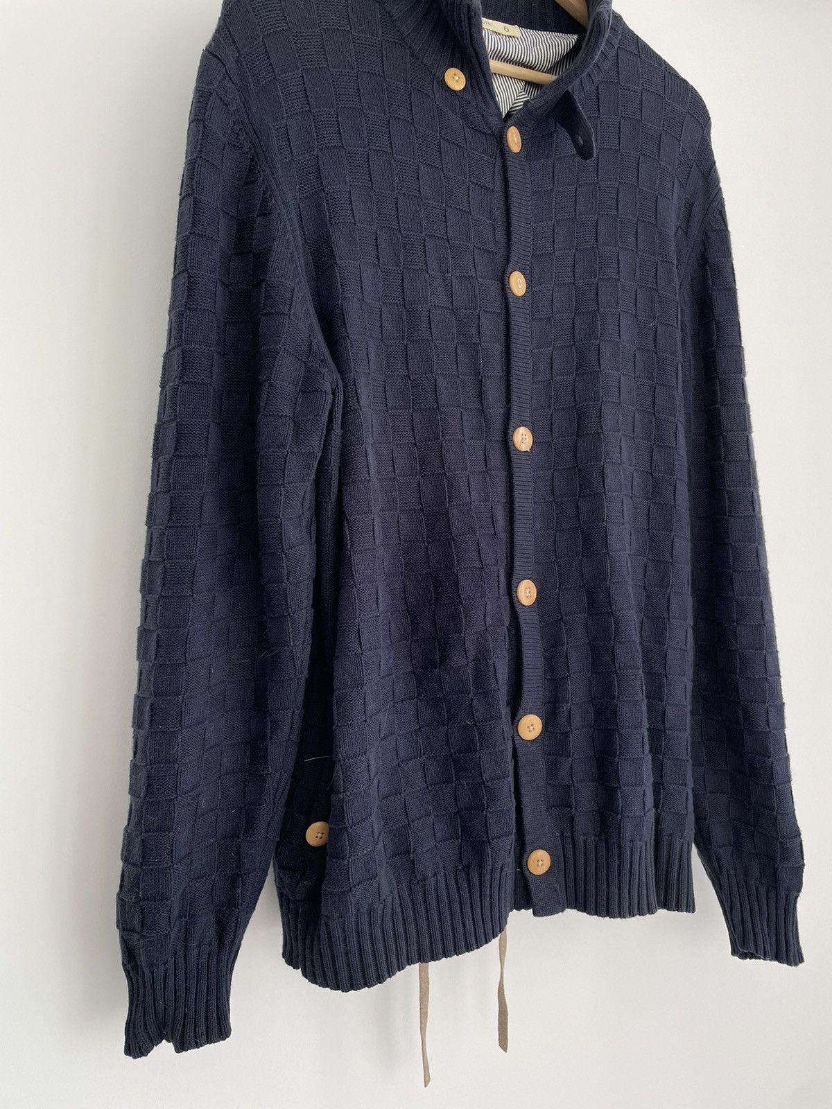 Folk FOLK Merino Wool Cotton Ckeck Cardigan Size 6 Size US XXL / EU 58 / 5 - 2 Thumbnail