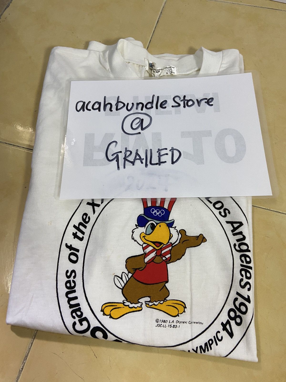 USA Olympics VINTAGE OLYMPICS 1984 EAGLE LOS ANGELES TEE SHIRT Size US M / EU 48-50 / 2 - 18 Thumbnail