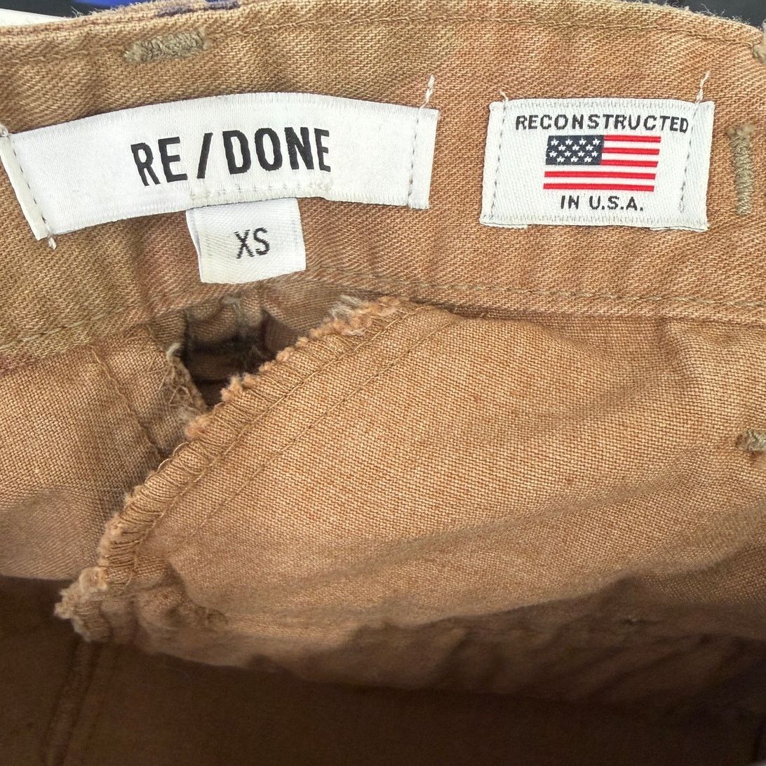 RE/DONE RE/DONE Womens Desert Camo Zip Utility Mini Skirt XS Size 28" / US 6 / IT 42 - 10 Thumbnail