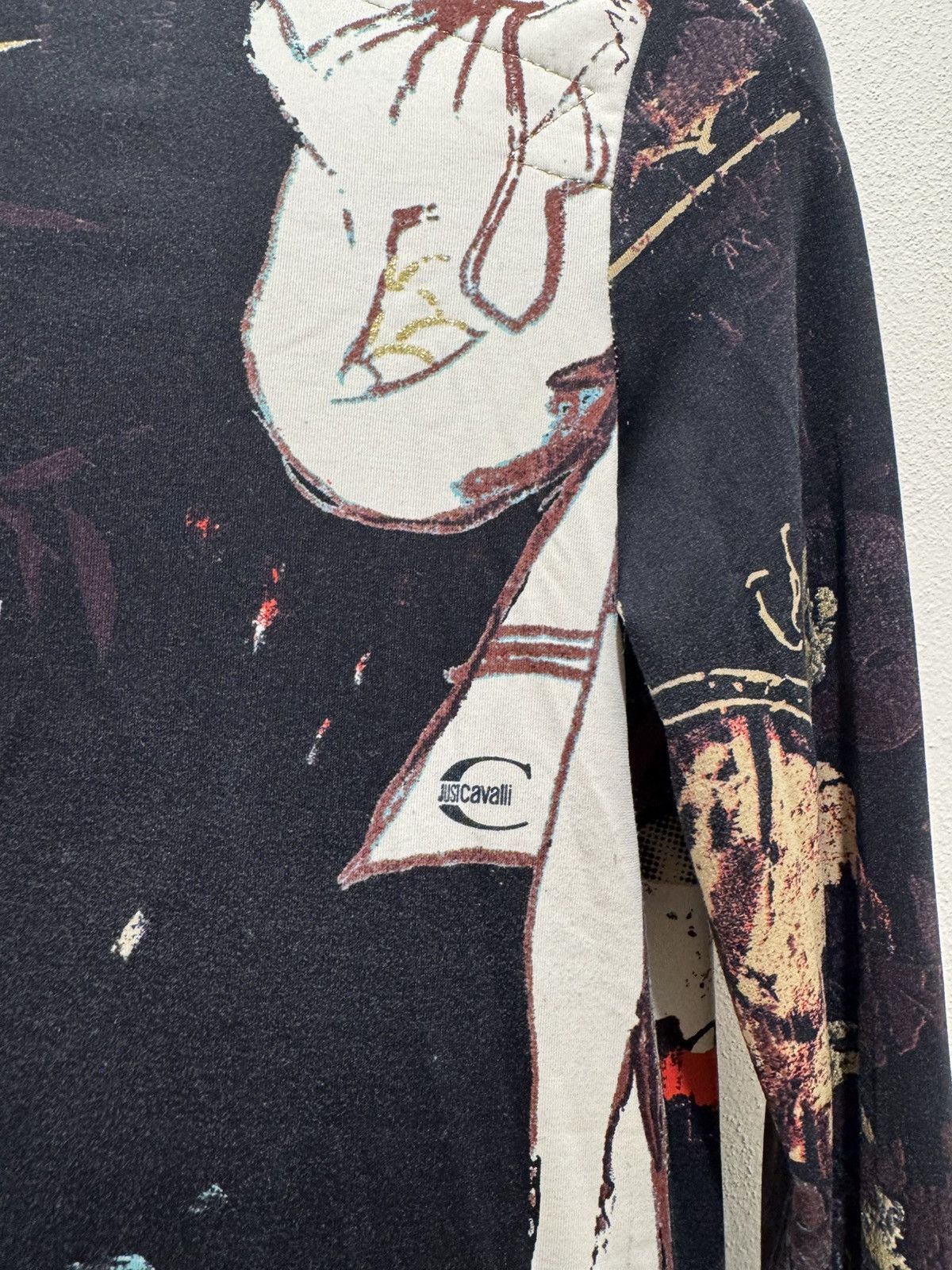 Japanese Brand × Just Cavalli × Vintage Vintage Rare Just Roberto Cavalli Geisha print blouse long Size L / US 10 / IT 46 - 5 Thumbnail