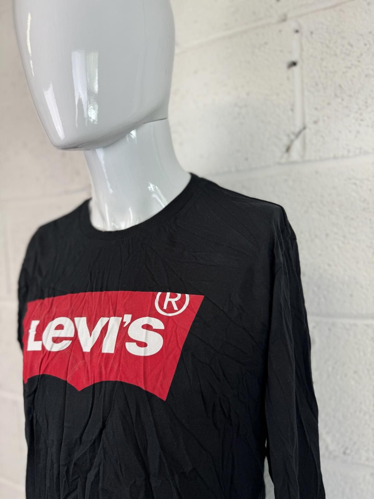 Levi's Levi's Men's Long Sleeve Black T-Shirt with Logo Size L Size US L / EU 52-54 / 3 - 3 Thumbnail