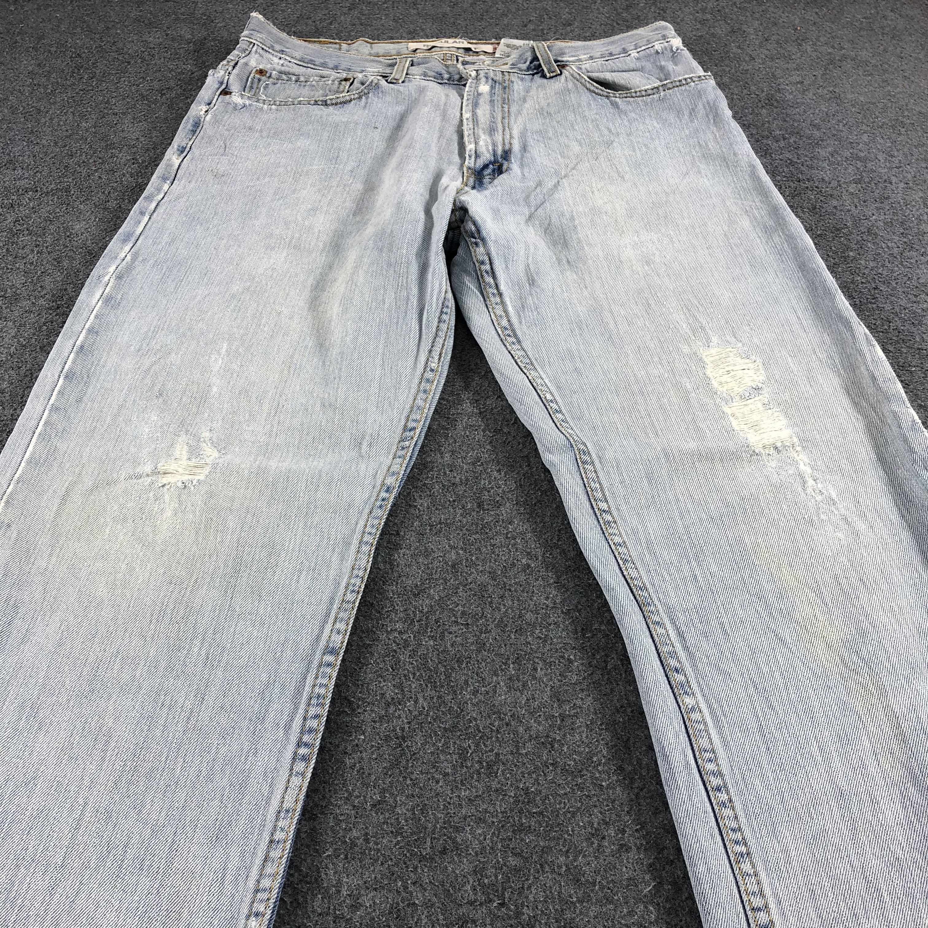 Levi's Vintage Light Wash Levis 505 Jeans-J1210 Size US 34 / EU 50 - 3 Thumbnail
