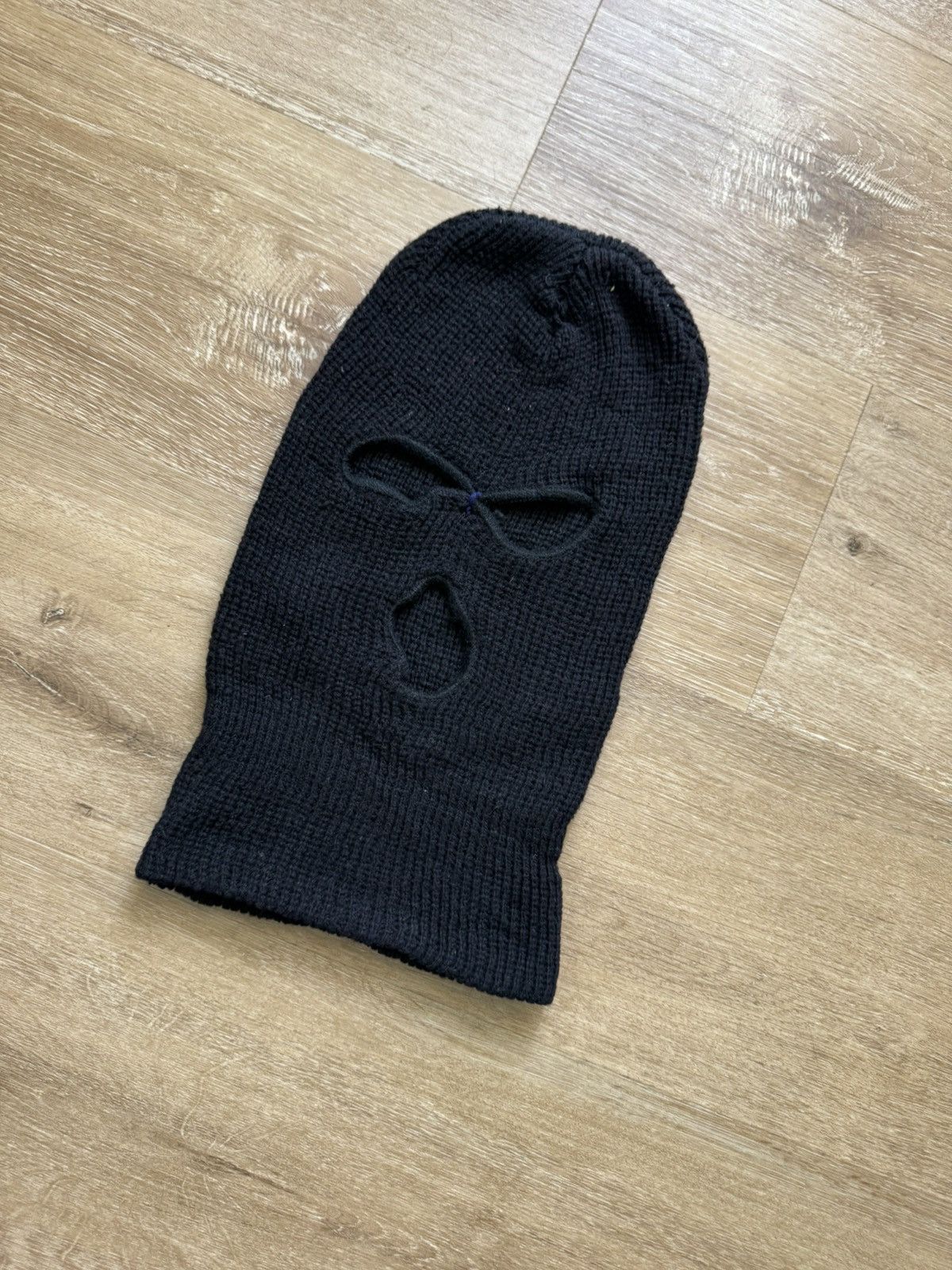 Vintage 3-hole Full Face Cover OG Stickup Mask Ski Mask 2-Layer Knit Size ONE SIZE - 4 Thumbnail