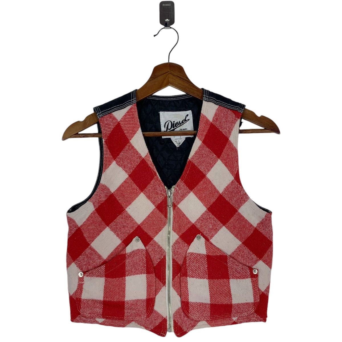 Diesel Vintage Diesel Jeans Company Tartan Vest Jacket Size M / US 6-8 / IT 42-44 - 1 Thumbnail