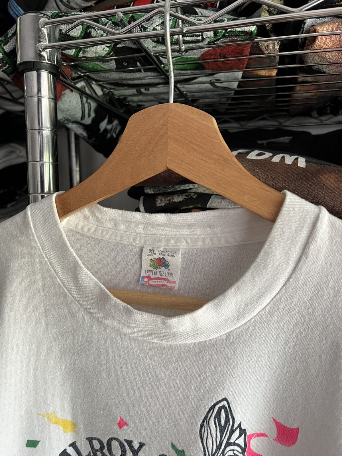 Fruit Of The Loom 1996 Gilroy Garlic Festival Single Stitch Tee Size US XL / EU 56 / 4 - 4 Thumbnail