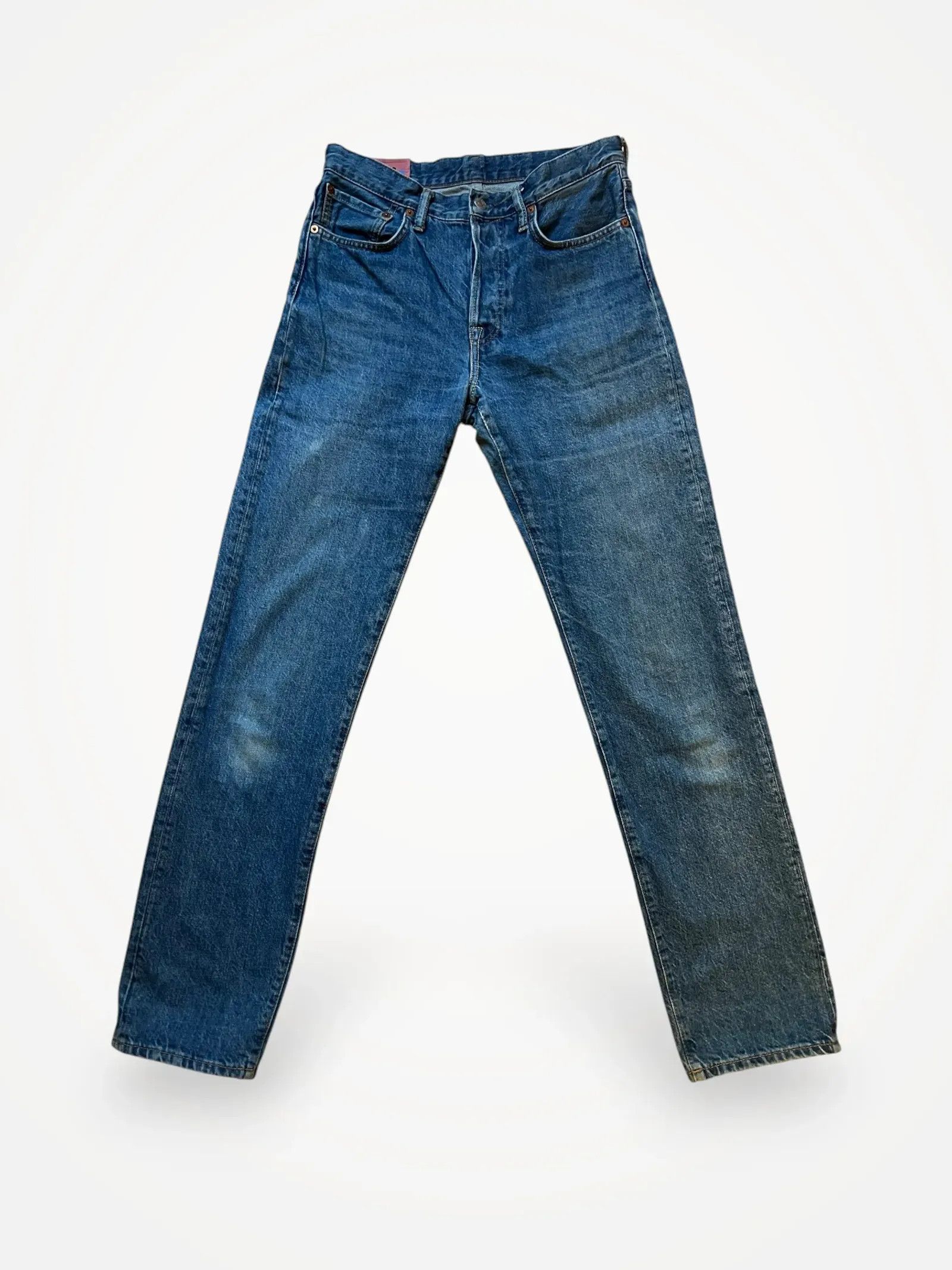 Acne Studios Acne Studios 1997 datk blue trash, Blå konst Jeans Size 27" / US 4 / IT 40 - 1 Thumbnail