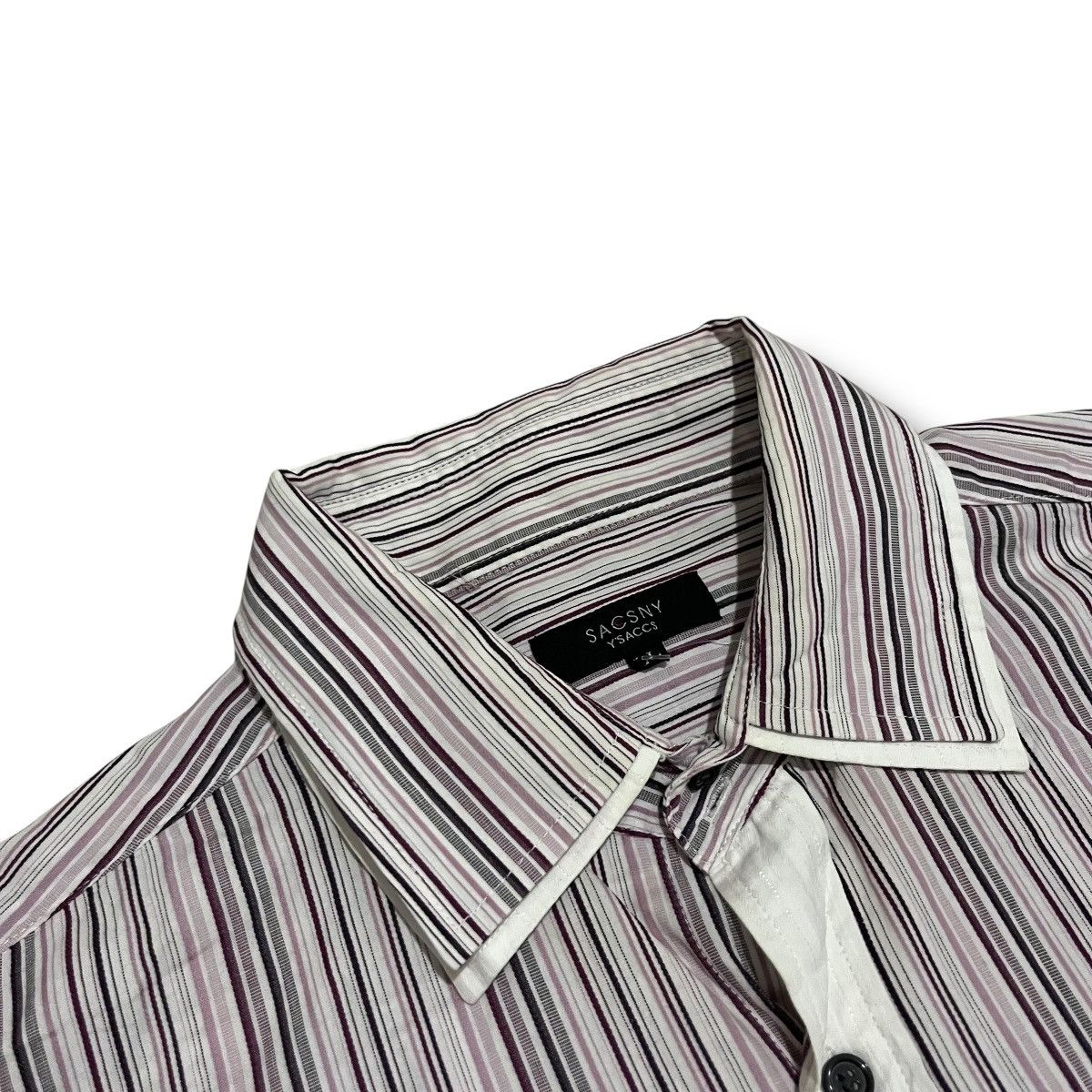 Yohji Yamamoto Shadow striped yohji yamamoto button ups shirt Size US L / EU 52-54 / 3 - 5 Thumbnail