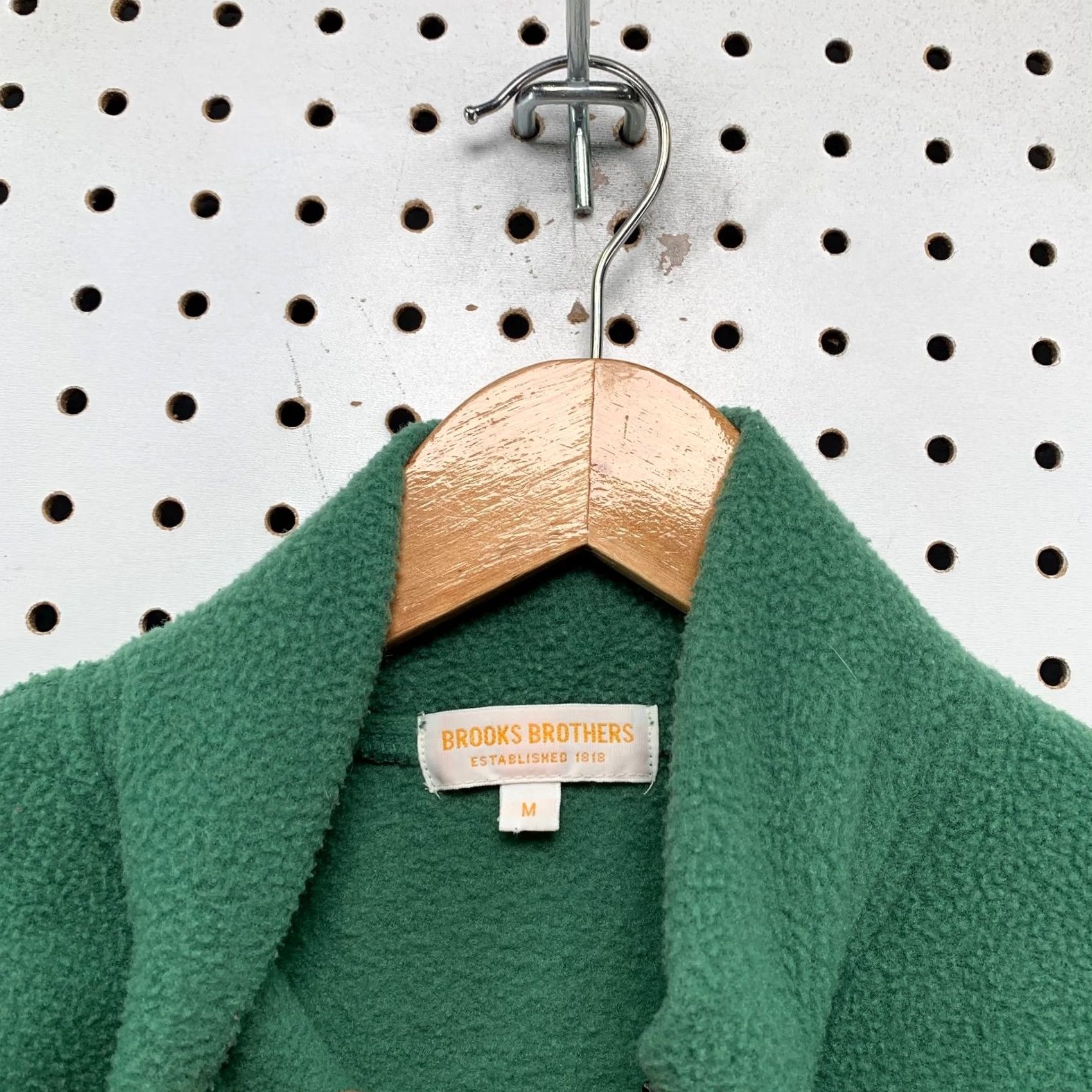 Brooks Brothers Brooks Brothers Sweater Mens M Green 1/4 Zip Fleece Pullover USA 80s 90s Vintage Style Pullover Mens Green 1/4 Zip Fleece Sweater Size US M / EU 48-50 / 2 - 3 Thumbnail