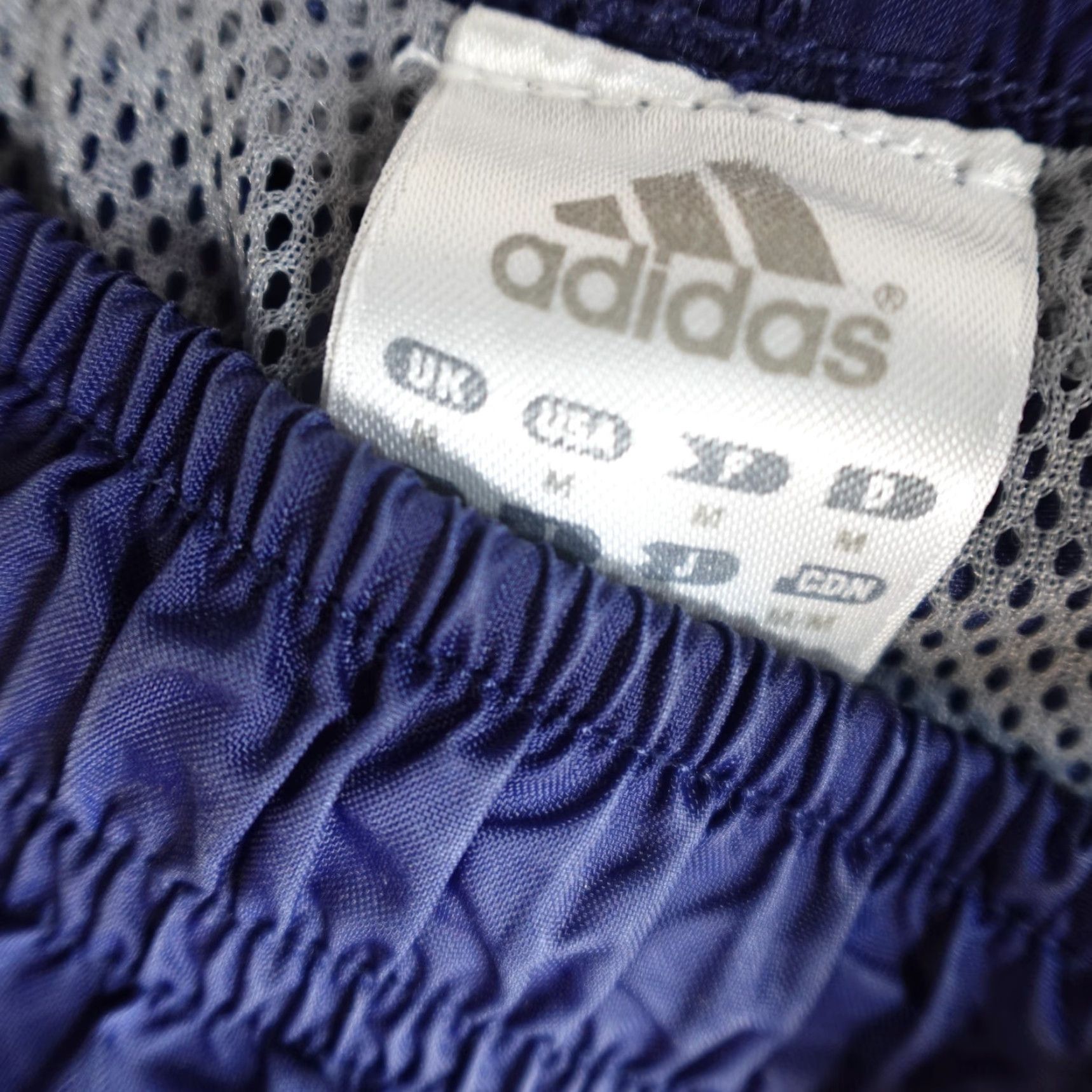 Adidas VINTAGE adidas Pants Medium Blue Nylon Lined Y2K 2002 Drawstring Mens Track Pants Straight Size US 31 - 7 Thumbnail