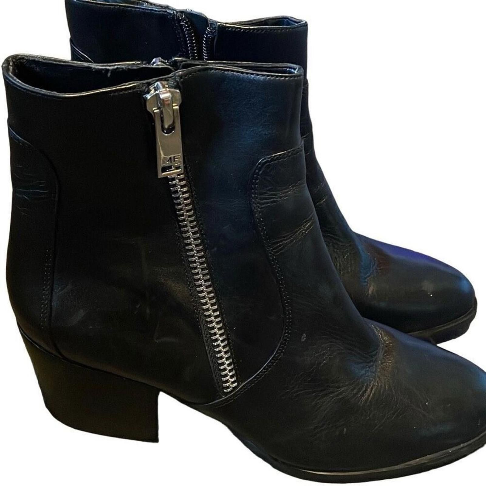 Designer Marc Fisher leather booties size 9 Size US 9 / IT 39 - 1 Thumbnail