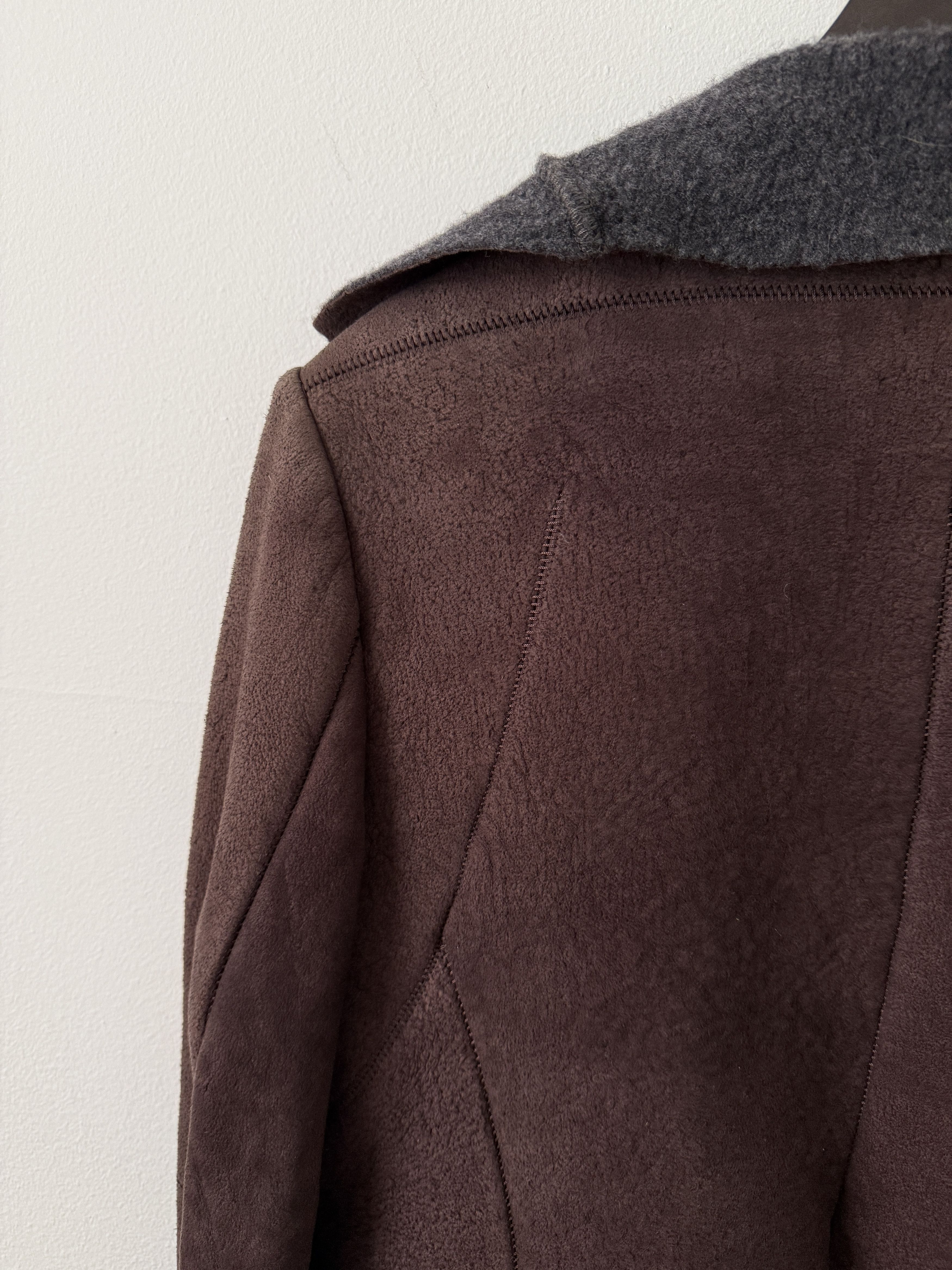 Isaac Sellam Experience Lambskin Leather Asymmetrical Wool Lined Jacket Size M / US 6-8 / IT 42-44 - 23 Thumbnail