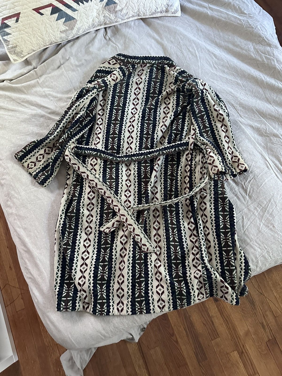 Polo Ralph Lauren Vintage Polo Ralph Lauren belted robe, 100% cotton, One Size Size ONE SIZE - 5 Thumbnail