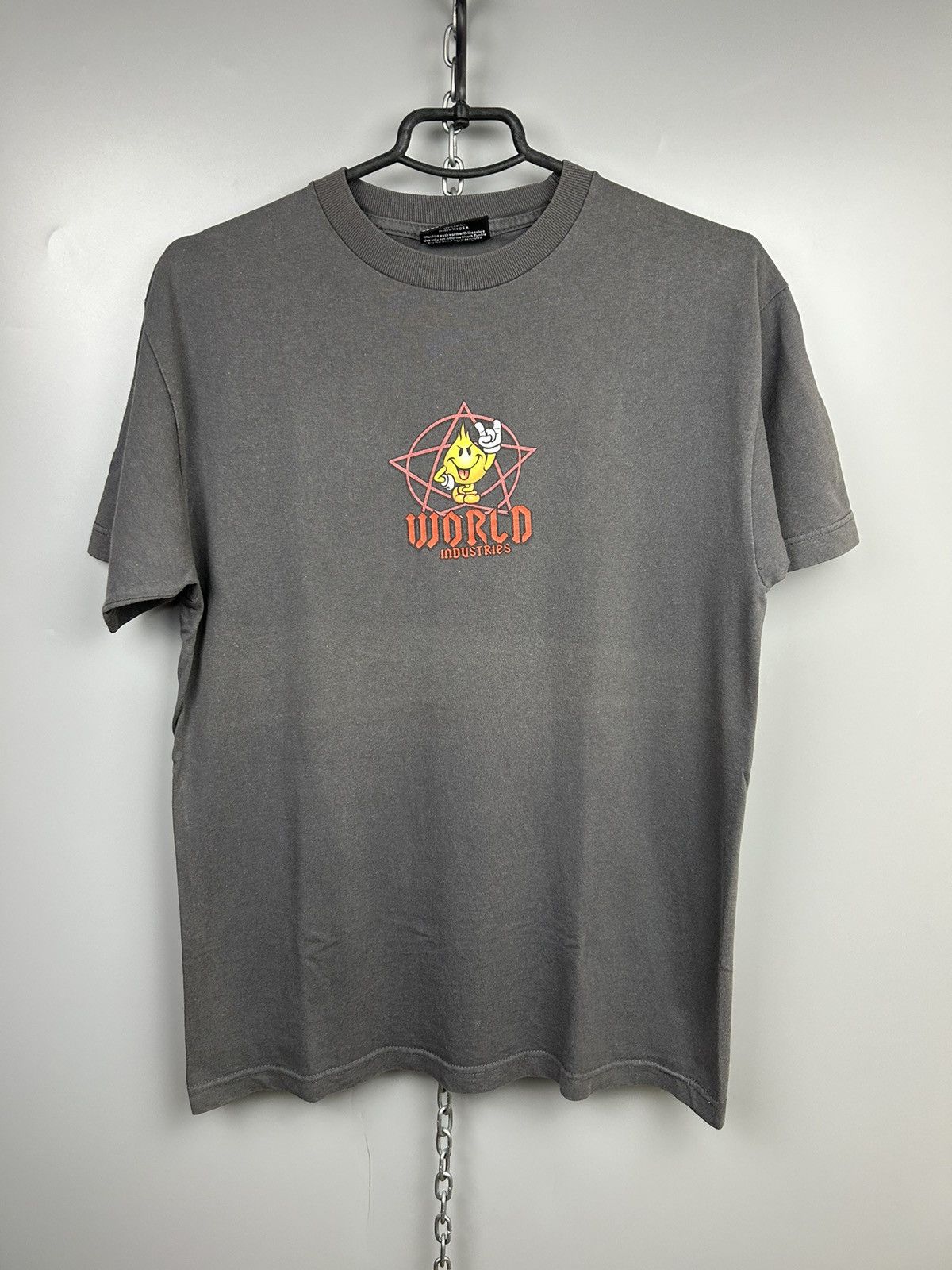 Vintage × World Industries Vintage 90s World Industries Skateboard T shirt Size US M / EU 48-50 / 2 - 2 Thumbnail