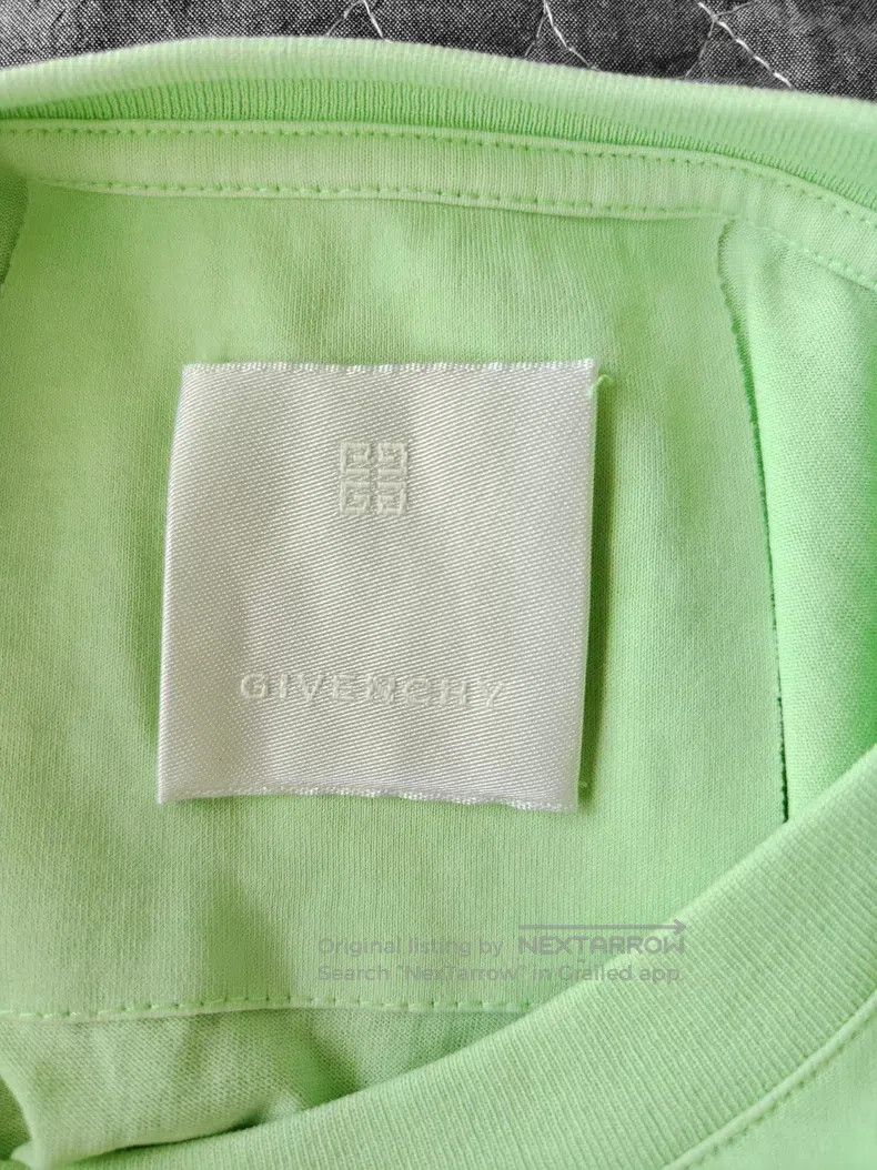 Givenchy Givenchy Classic Light Green Letter Logo Short-Sleeve Shir Size US XL / EU 56 / 4 - 3 Thumbnail
