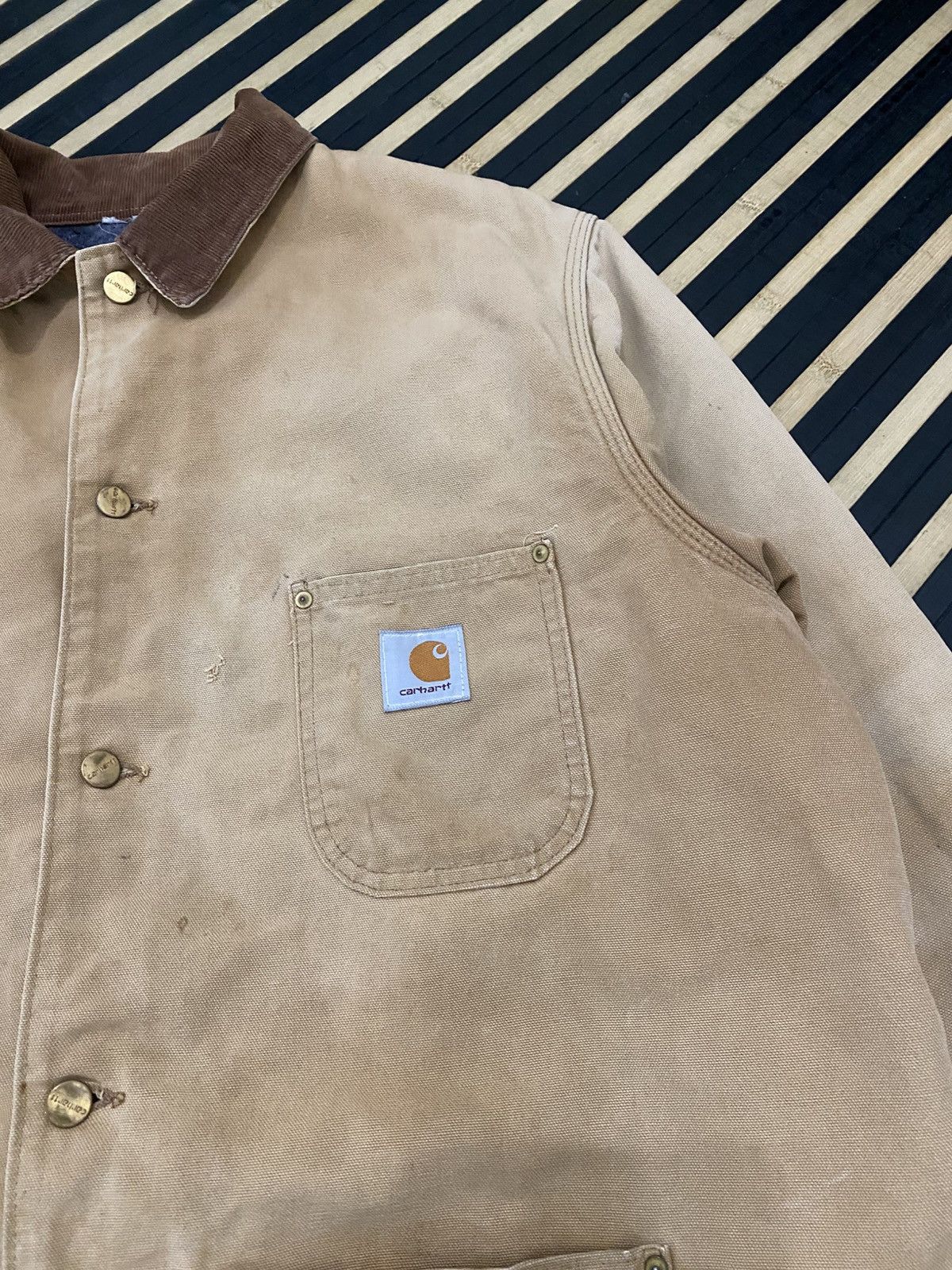 Carhartt 🔥Vintage Carhartt Blanket Lined Chore 4 Jacket Size US XL / EU 56 / 4 - 5 Thumbnail