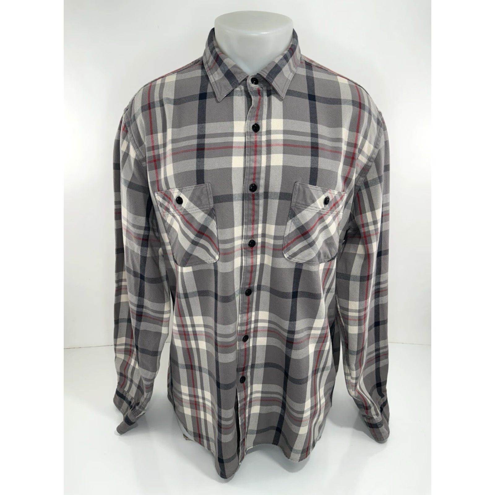 Wallace & Barnes WALLACE & BARNES Plaid Flannel Mens XL Work Shirt Size US XL / EU 56 / 4 - 2 Thumbnail