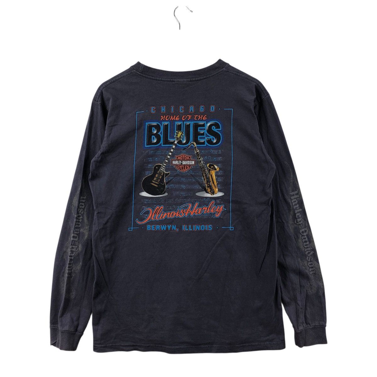 Harley Davidson Vintage y2k HARLEY DAVIDSON Chicago Home Of The Blues Shirt Size US M / EU 48-50 / 2 - 1 Thumbnail
