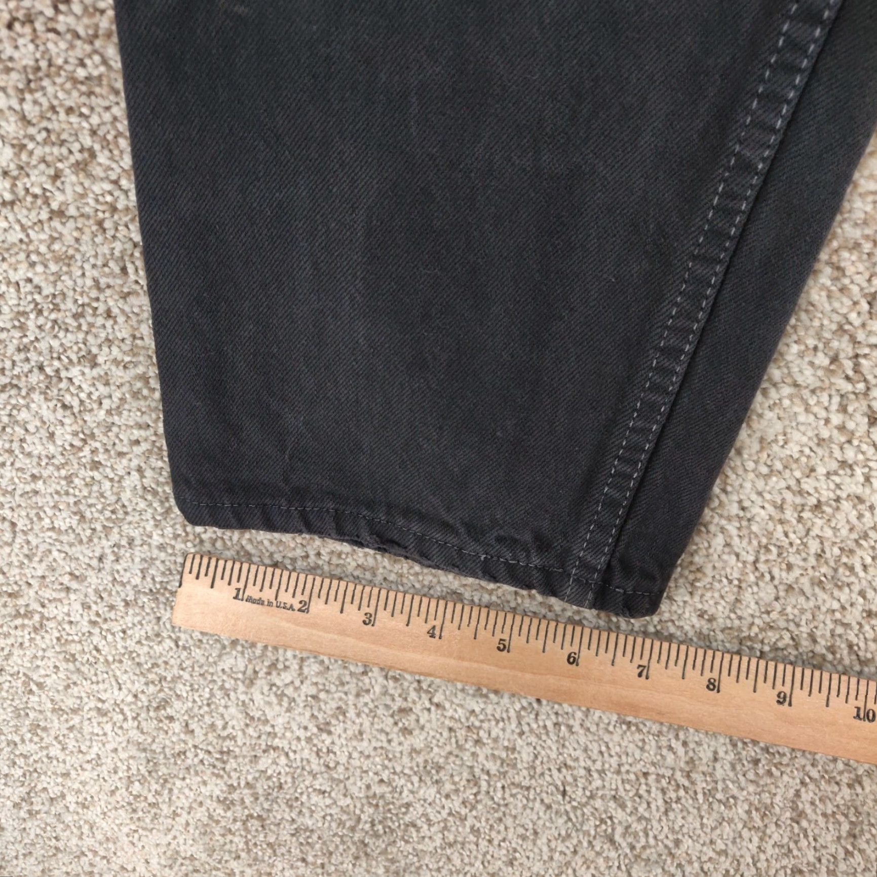 Levi's VINTAGE Levi's 501 Jeans Mens 29x29 Black Denim Button Fly USA 70s Size US 29 - 6 Thumbnail
