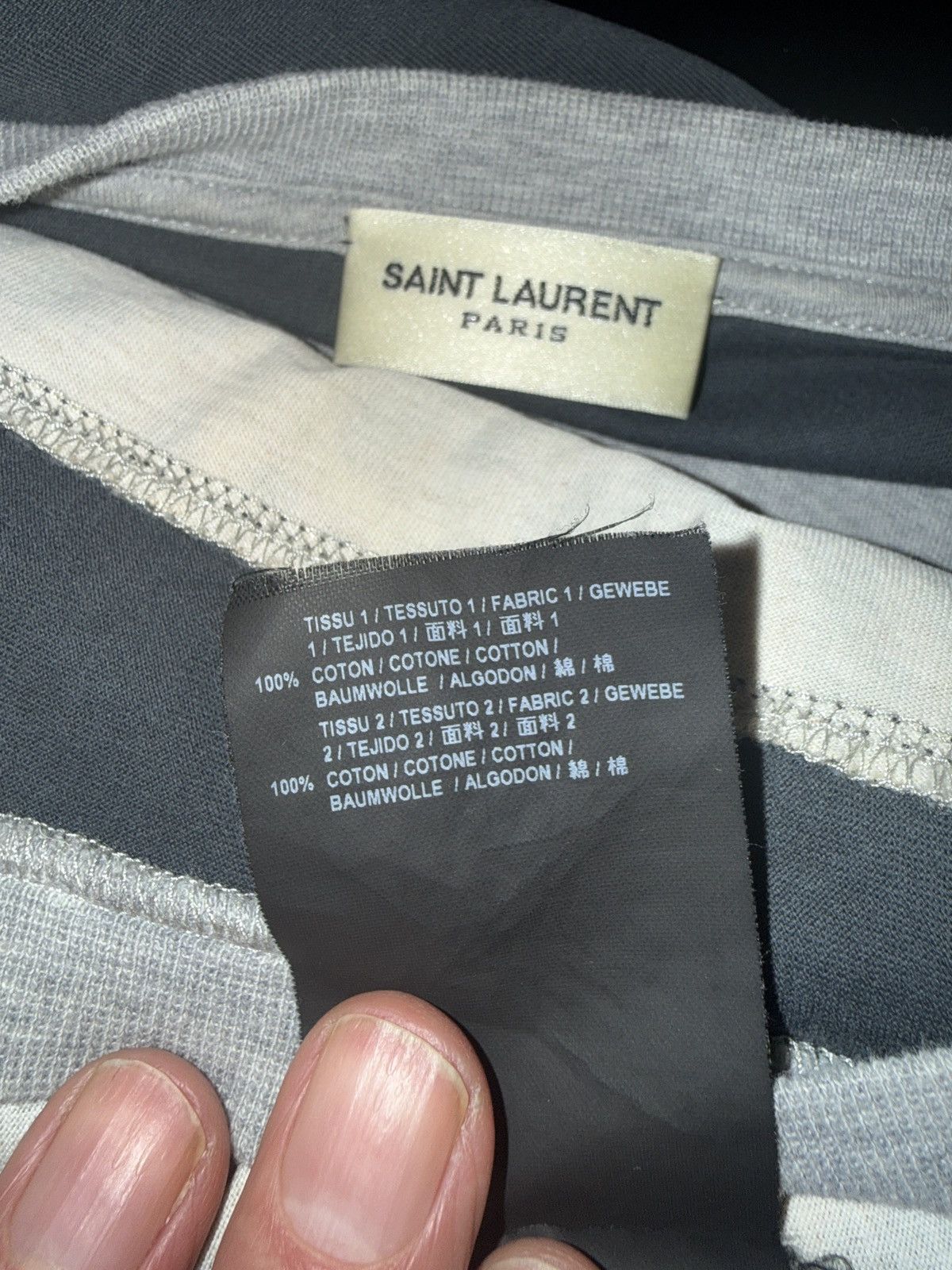 Saint Laurent Paris Surf Sound T-Shirt Size US L / EU 52-54 / 3 - 10 Thumbnail