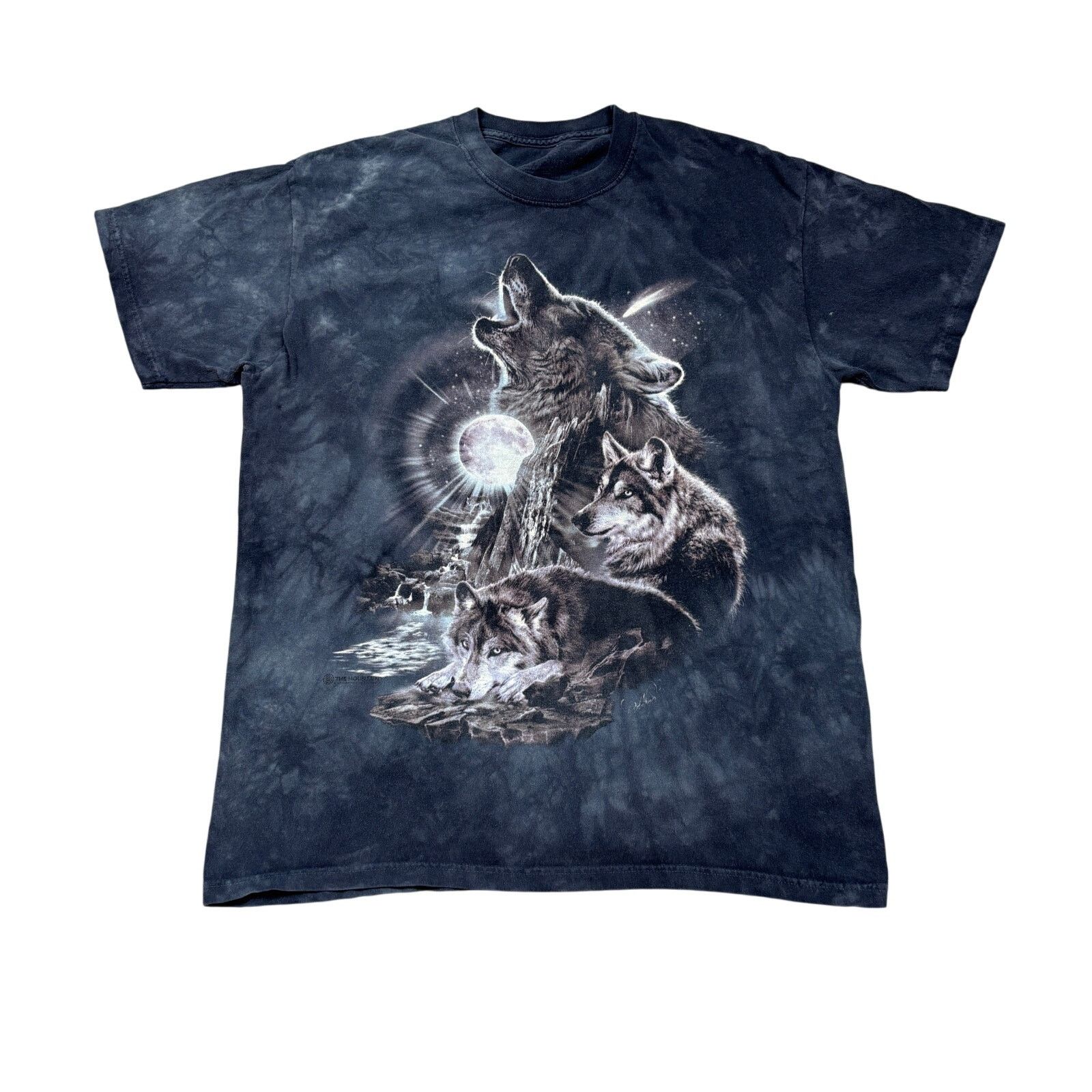 The Mountain The Mountain Howling Wolf Wolves MoonTie Dye Shirt Men's L Size US L / EU 52-54 / 3 - 1 Thumbnail