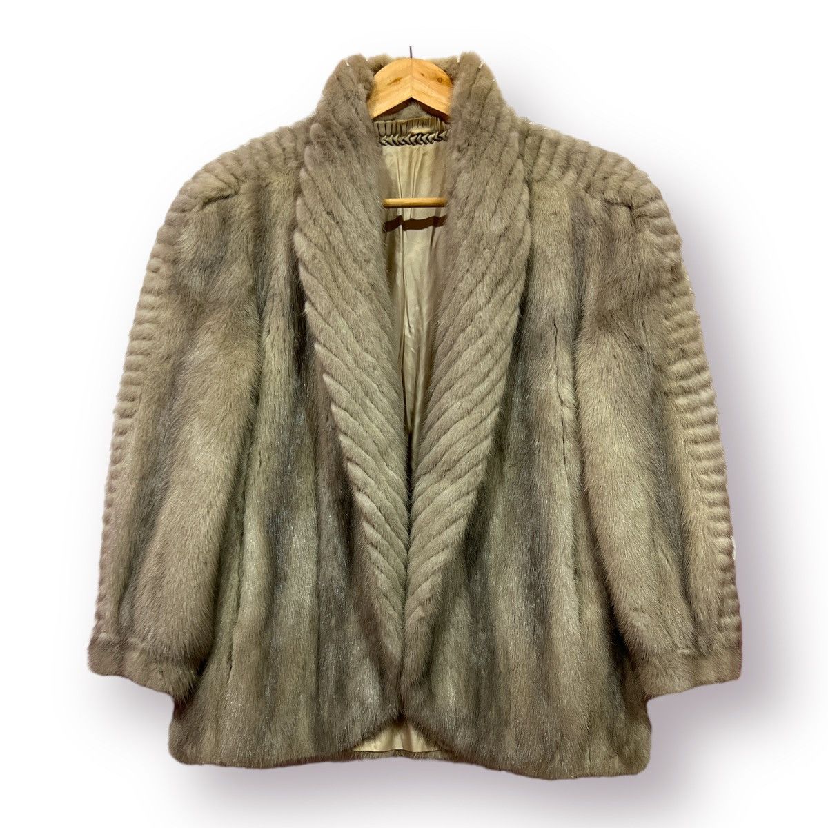 Japanese Brand 🔥 Unknown 🔥 mink fur open fur jacket saga style Size S / US 4 / IT 40 - 1 Thumbnail
