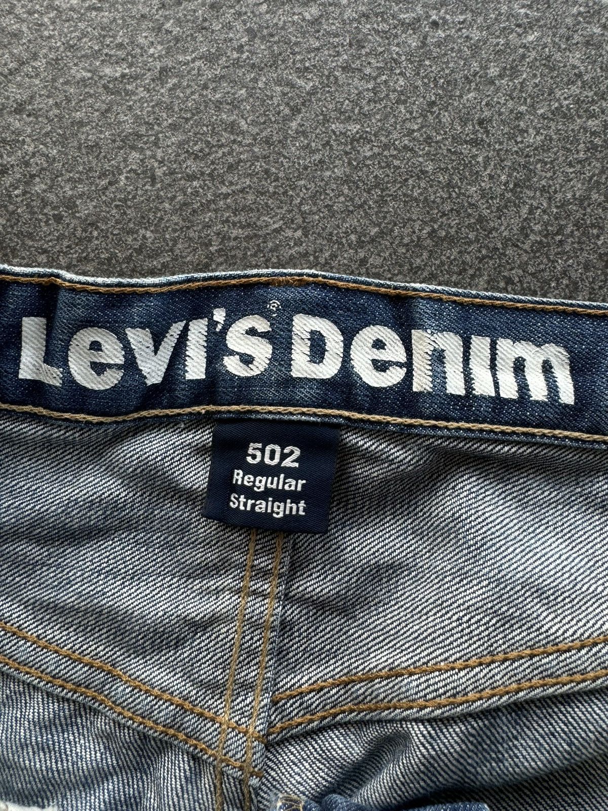If Six Was Nine 💸LASTDROP💸 Vintage Levis 502 Distressed Ripped Denim Jeans Size US 34 / EU 50 - 18 Thumbnail