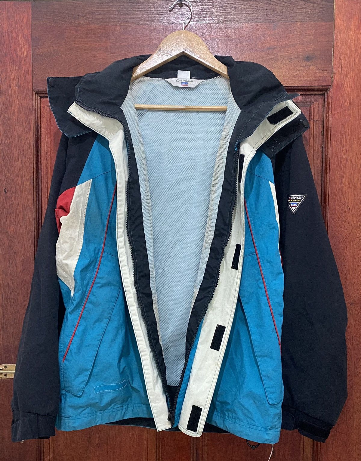 DAIWA × Japanese Brand Vintage Daiwa Rainmax Hyper Colour Block Jacket Size US L / EU 52-54 / 3 - 4 Thumbnail