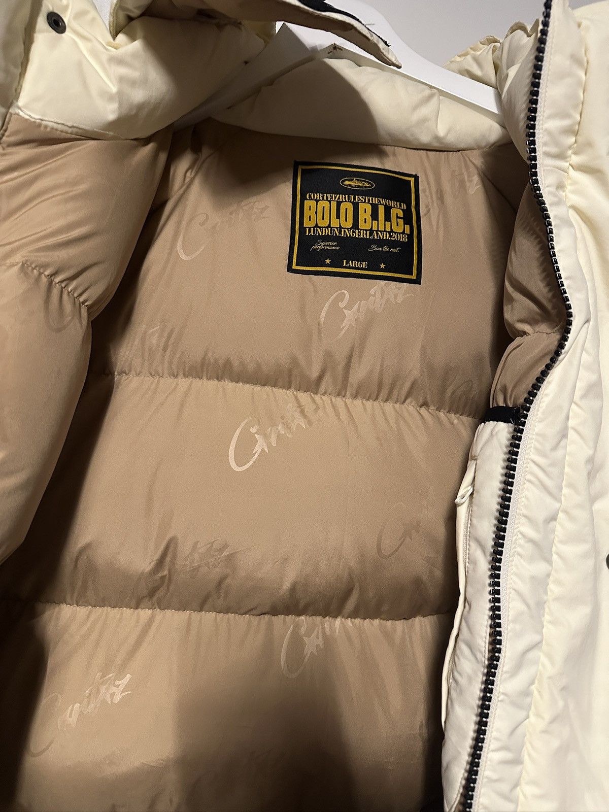 Corteiz Corteiz Bolo B.i.g Jacket Cream Jacket L Size US L / EU 52-54 / 3 - 7 Thumbnail