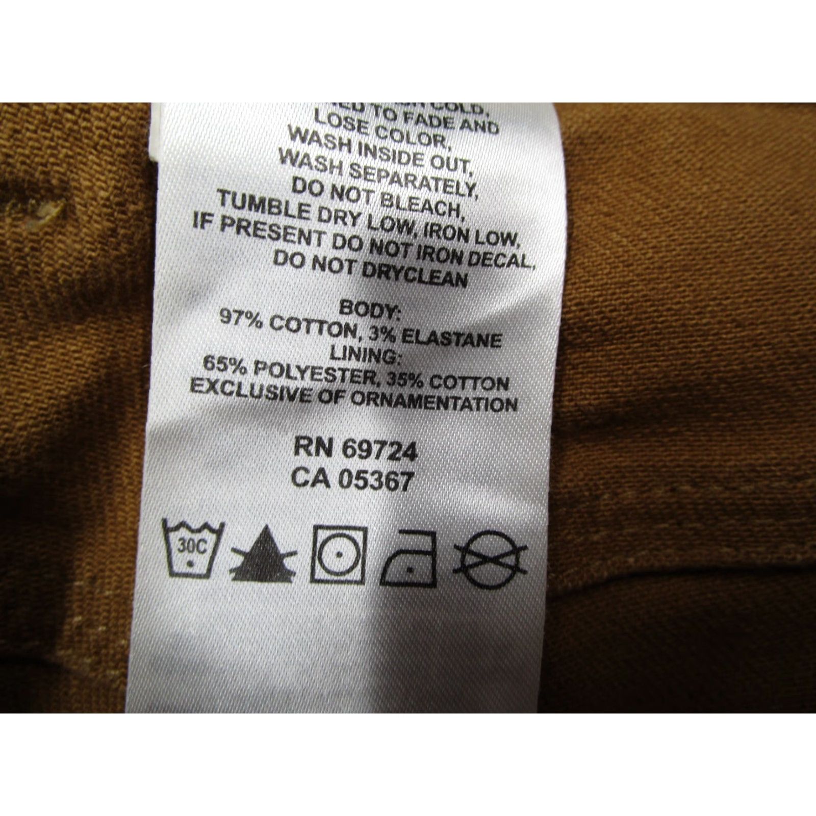 Mountain Hardwear MOUNTAIN HARDWEAR Pants Mens 30 Brown PASSENGER Canvas Chino 5-Pocket 30x30 Regular Belt Loops Front Flat Front Size US 30 / EU 46 - 4 Thumbnail