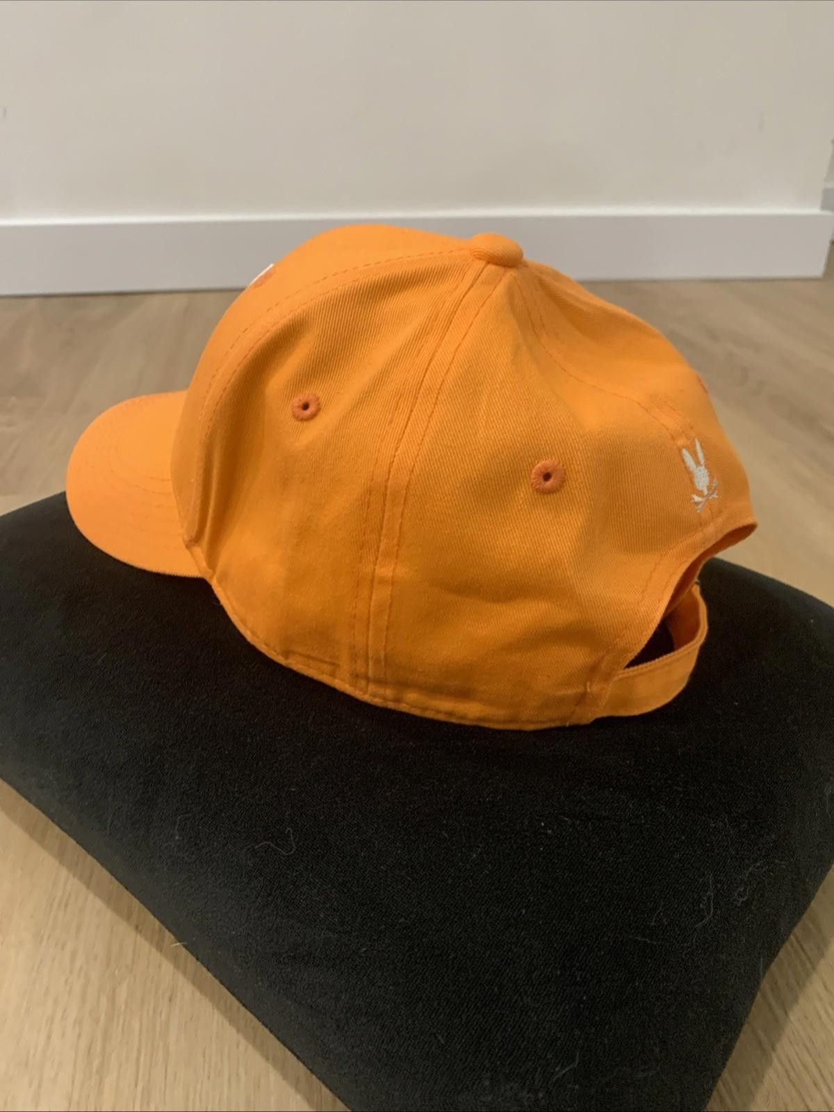 Psycho Bunny Psycho Bunny Orange Baseball Cap Skull Adjustable NWOT Size ONE SIZE - 6 Thumbnail