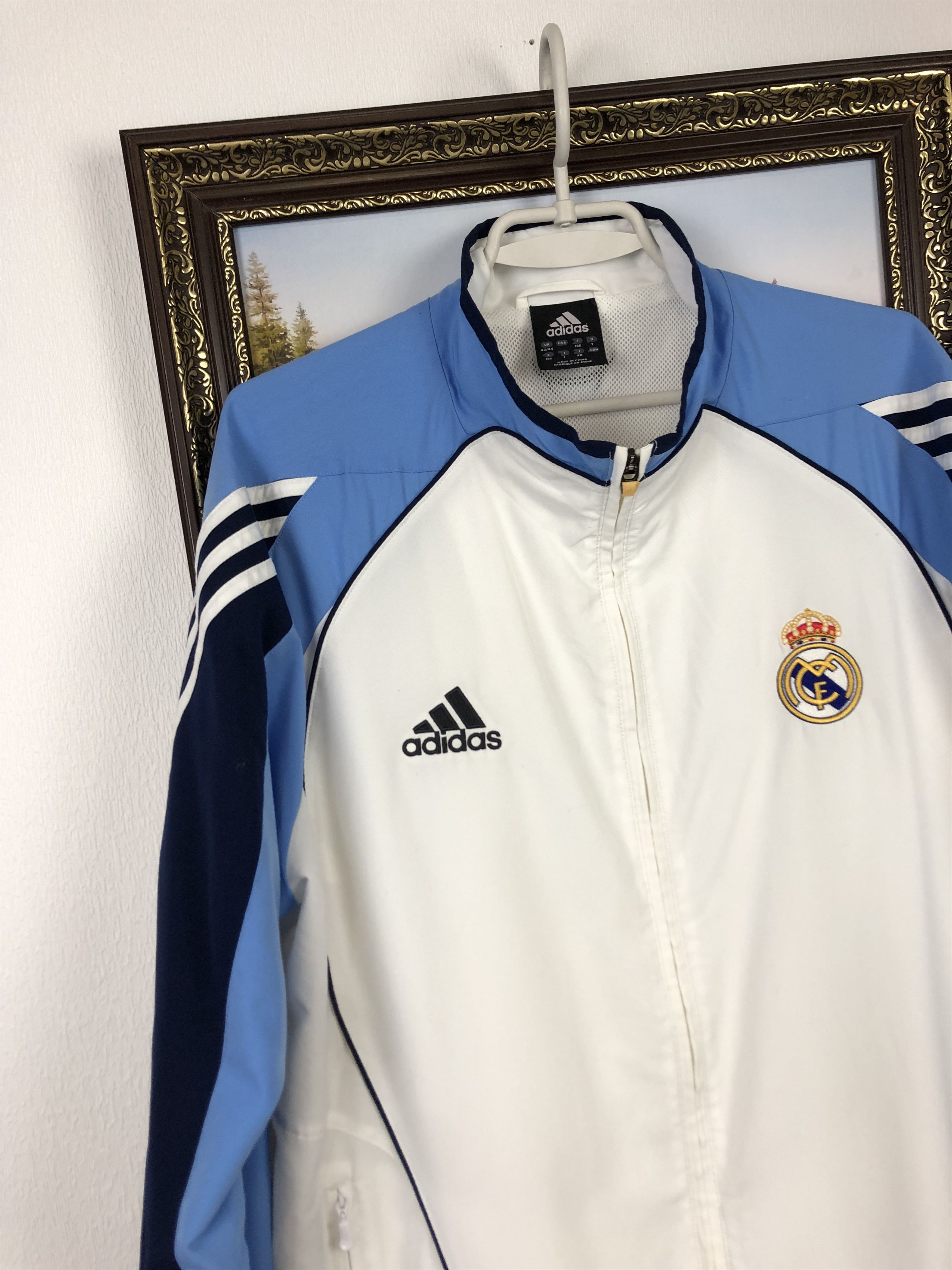 Adidas × Vintage Vintage Real Madrid Football Jacket Soccer Track Top Zip Size US L / EU 52-54 / 3 - 3 Thumbnail