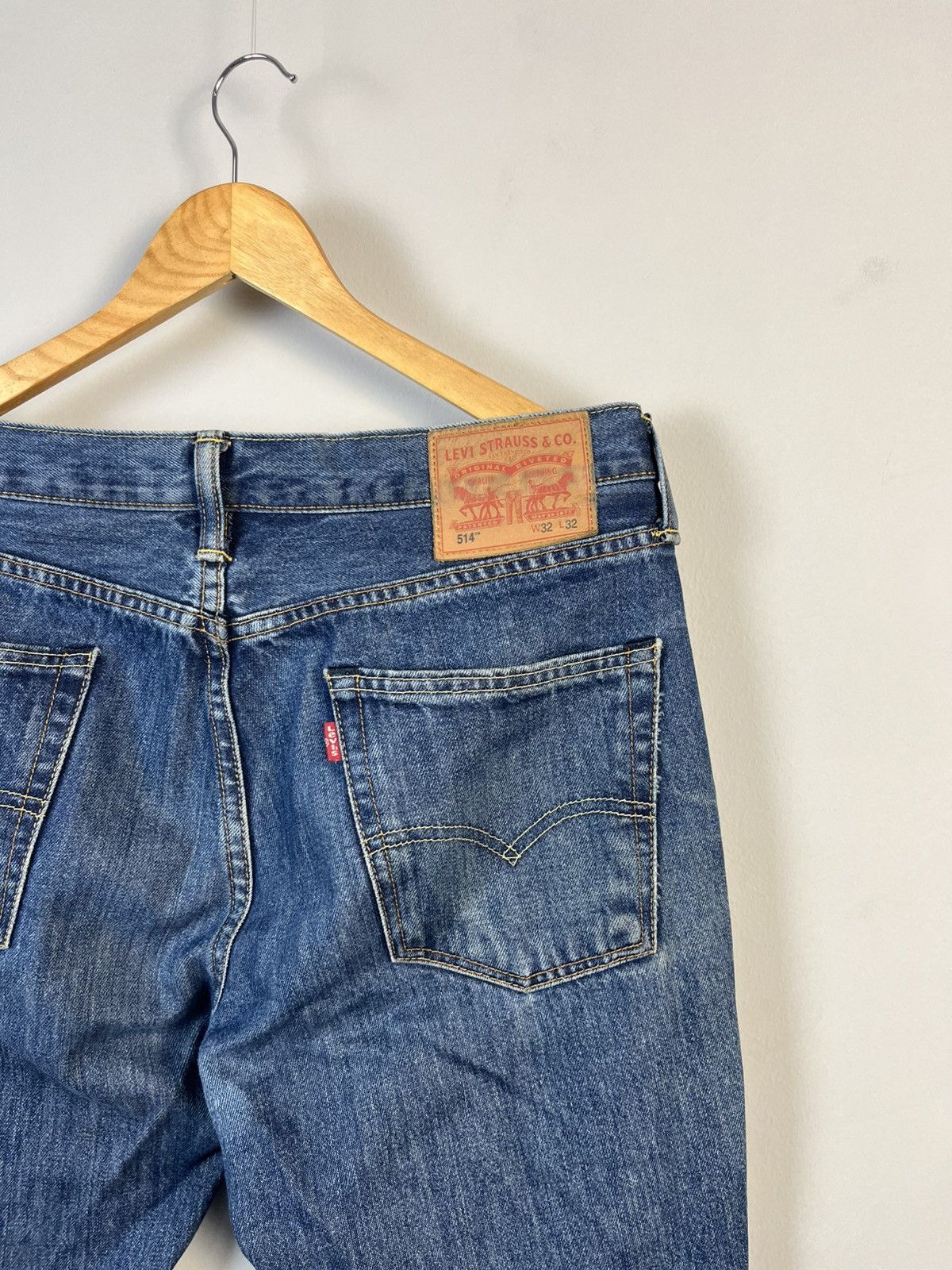 Levi's × Levi's Vintage Clothing Vintage Levis 514 Straight Denim Faded Y2K Jeans Size US 32 / EU 48 - 7 Thumbnail