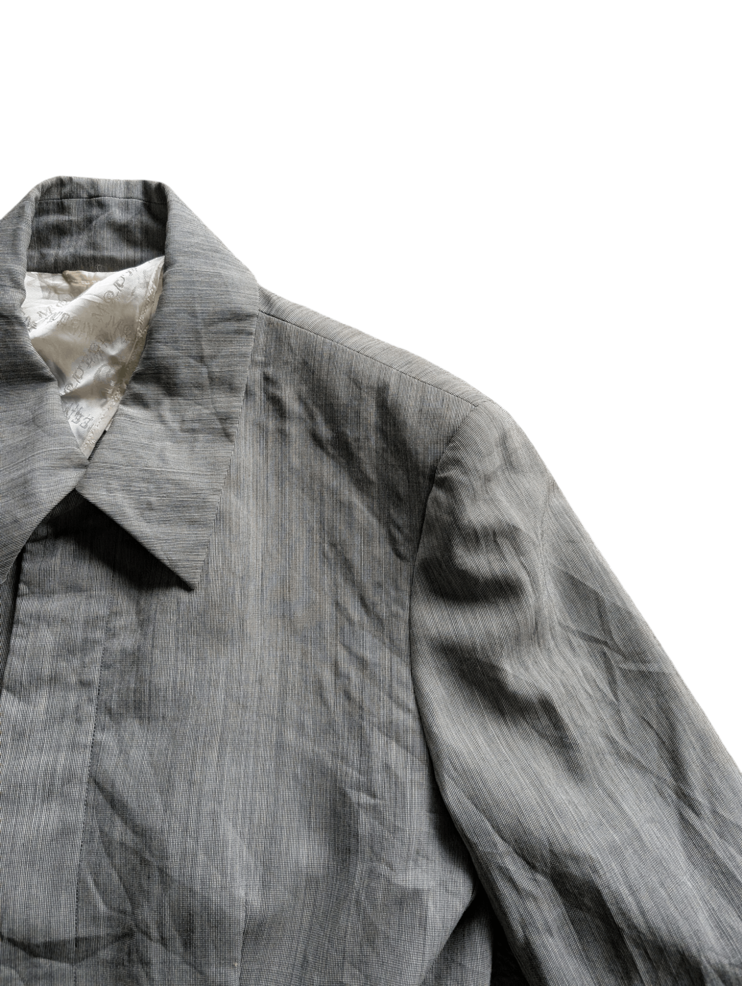 Alexander McQueen 90's Vintage Alexander McQueen Lana Wool Men’s Long Jacket Size US M / EU 48-50 / 2 - 13 Thumbnail