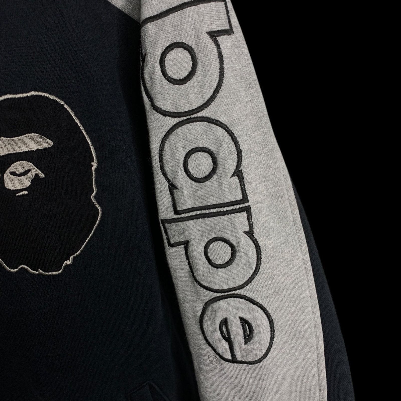 Bape OG Ape Head Stadium Jacket (Black/Gray) Size US L / EU 52-54 / 3 - 4 Thumbnail