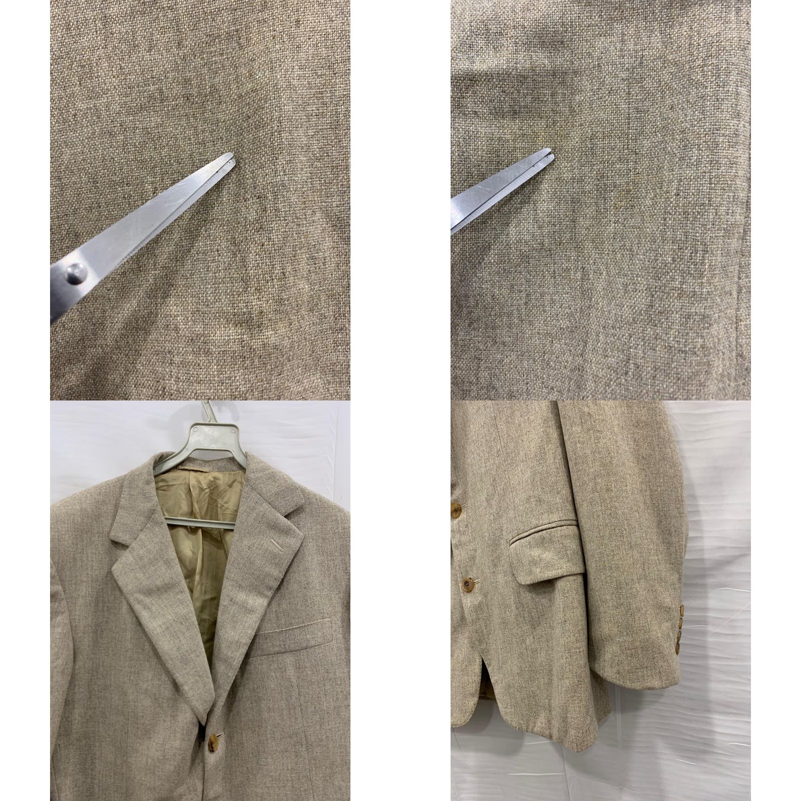 Vintage VINTAGE Belvest Blazer Sport Coat Mens 38R Beige Wool Jacket Milano Style A365 100% Authentic Belvest USA 48 IT Mens Size US XXS / EU 40 - 8 Thumbnail