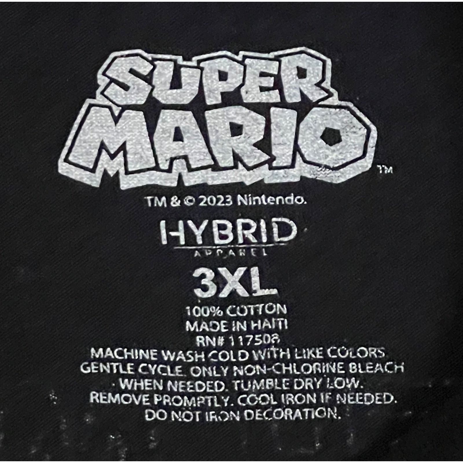 Nintendo Super Mario & Luigi High Five Tee 3XL Black Nintendo T-Shirt Size US XXL / EU 58 / 5 - 3 Thumbnail