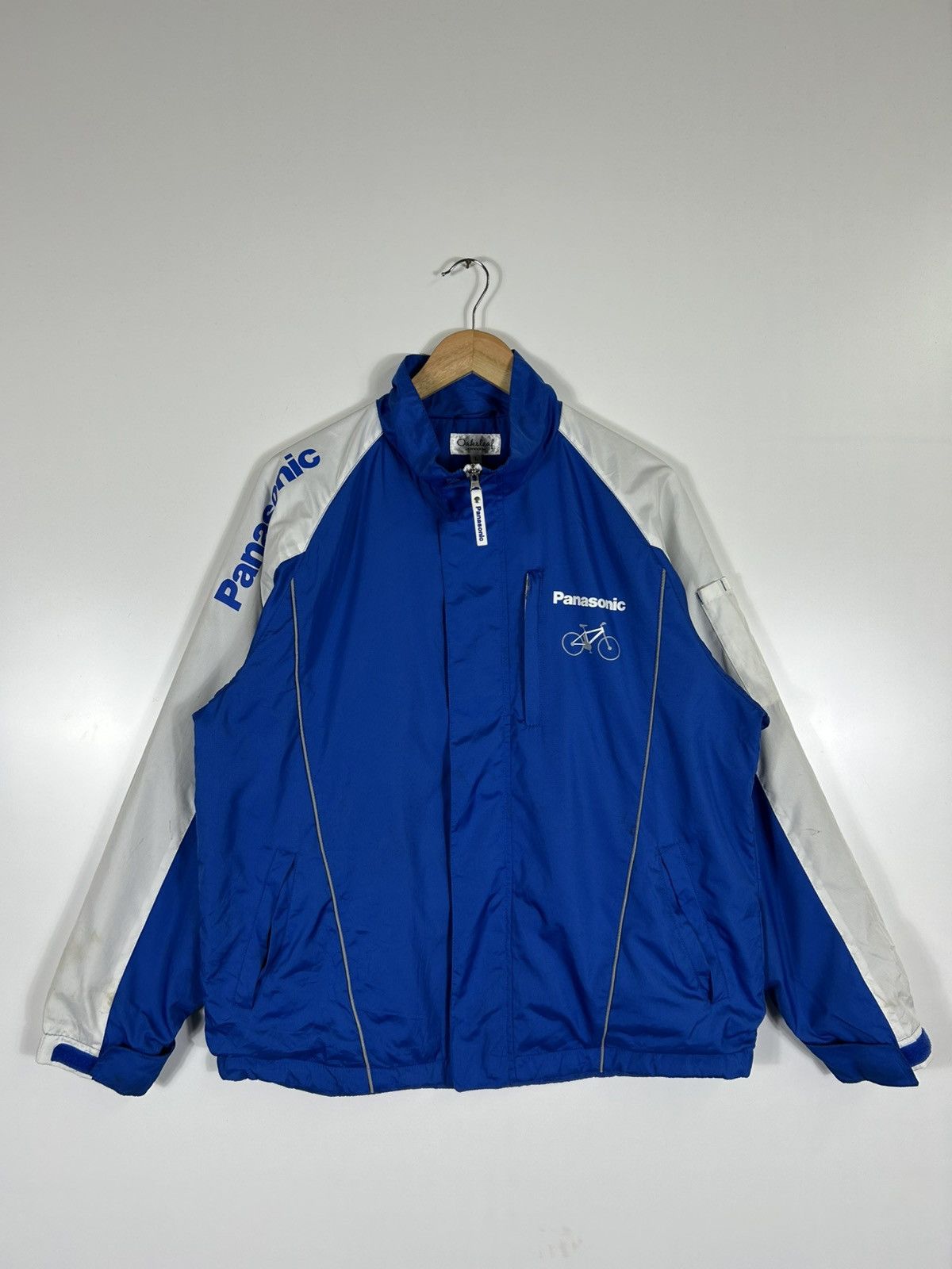 Japanese Brand 🔥Onward Panasonic Cycle Zipper Workout Jacket Size US L / EU 52-54 / 3 - 1 Thumbnail