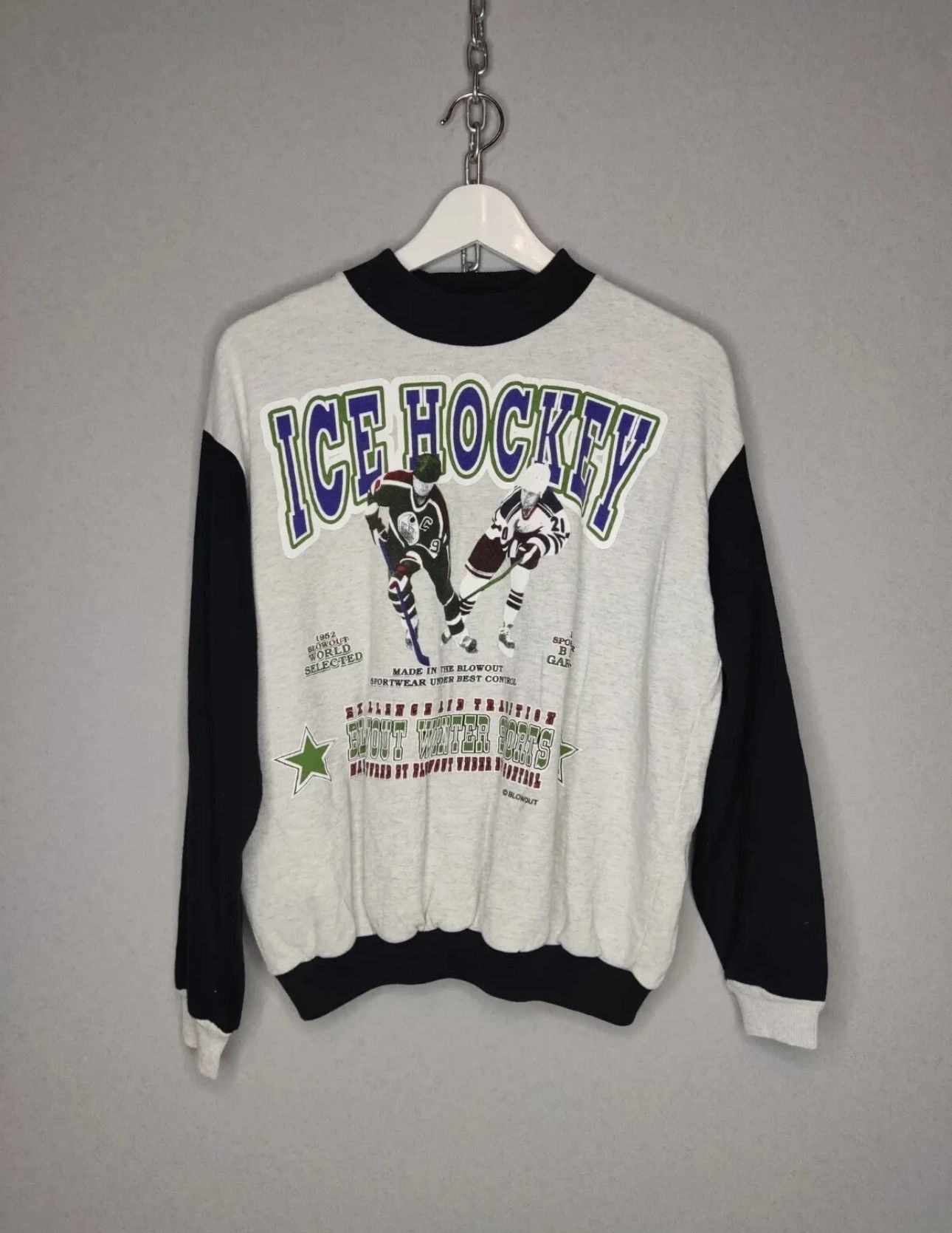 NHL Vintage Blowout Ice Hockey Sweatshirt Graphic Pullover Size US L / EU 52-54 / 3 - 1 Thumbnail