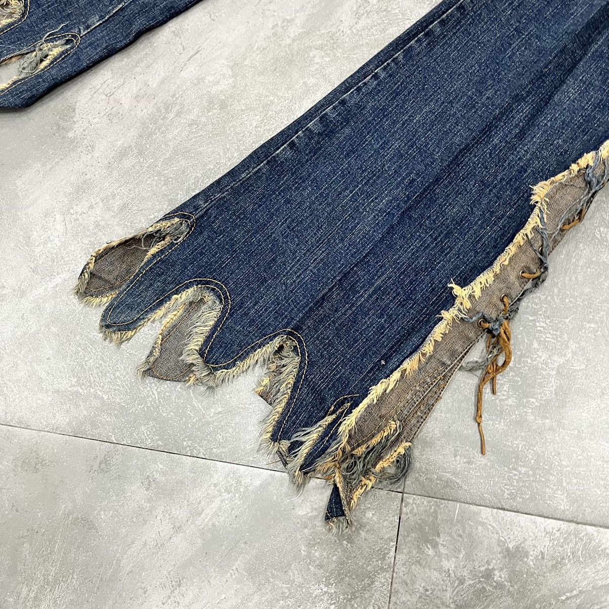Japanese Brand Japanese Brand Laced Up Flared Pants Size US 35 - 8 Thumbnail