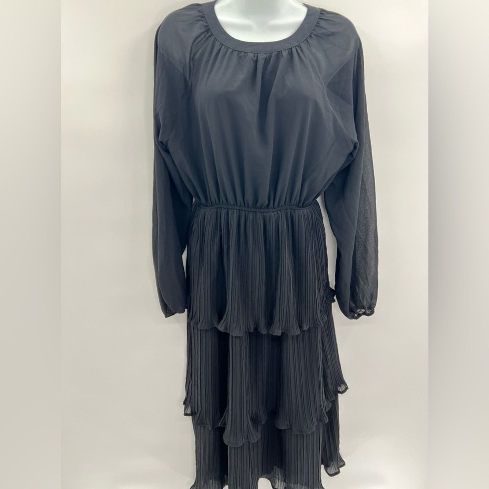 & Other Stories Women's Layered Ruffle Hem Casual Maxi Dress | Size S | NWOT Size S / US 4 / IT 40 - 5 Thumbnail