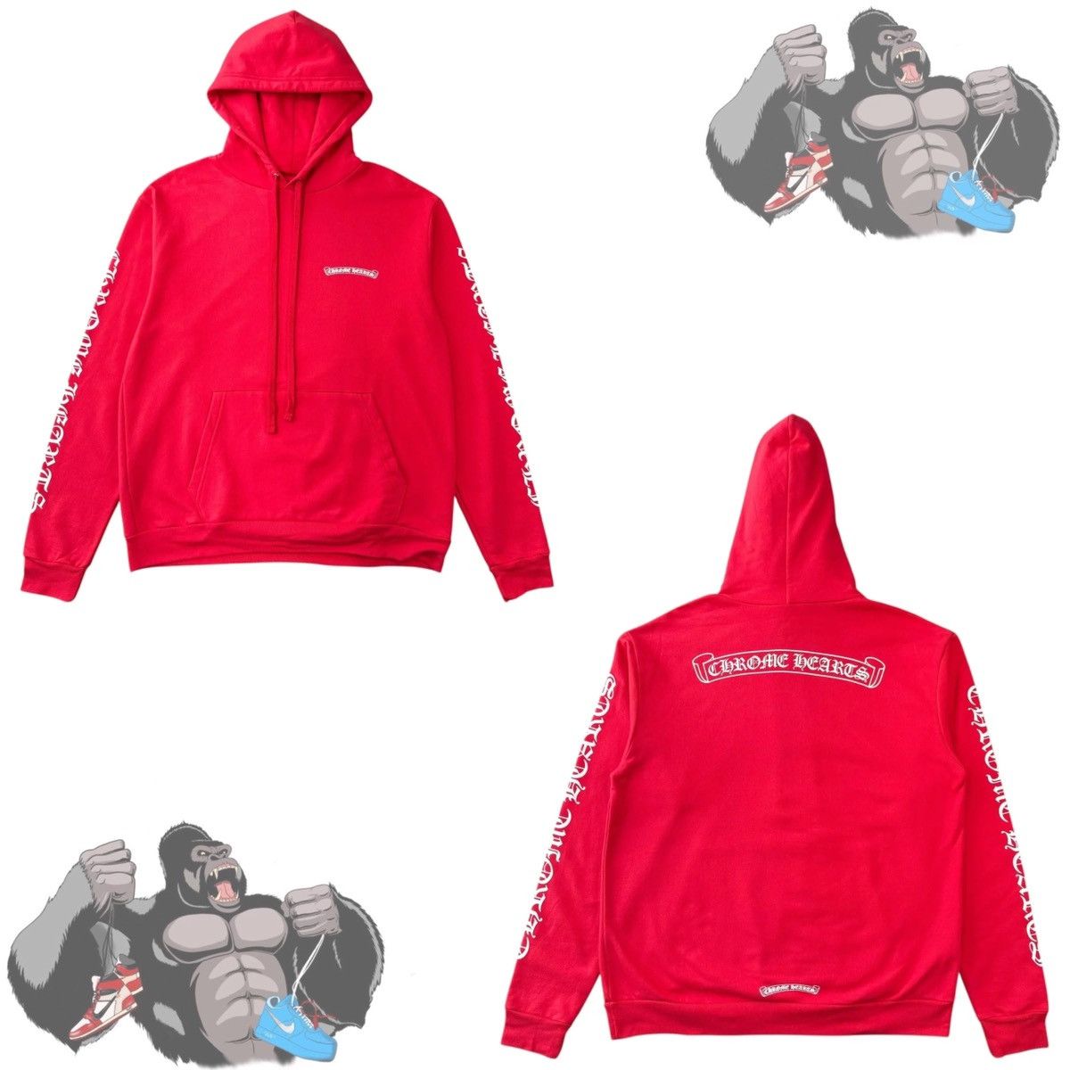 PROJECT G/R Project GR RECONSTRUCTED FOLDED ZIP HOODIE