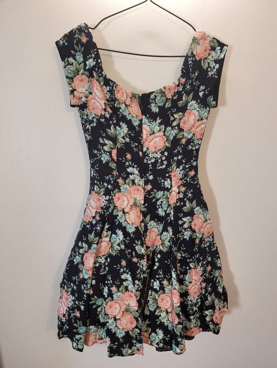 Joseph Ribkoff Joseph Ribkoff Vintage 80s Floral Pink Roses Mini Dress XS Size XS / US 0-2 / IT 36-38 - 3 Thumbnail