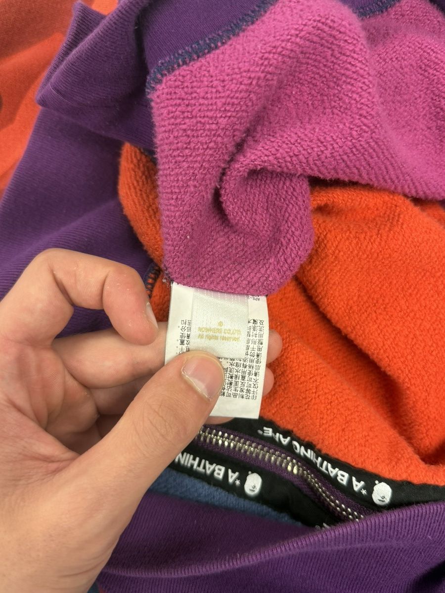 Bape Multi color Double Zip bape hoodie Size US L / EU 52-54 / 3 - 5 Thumbnail